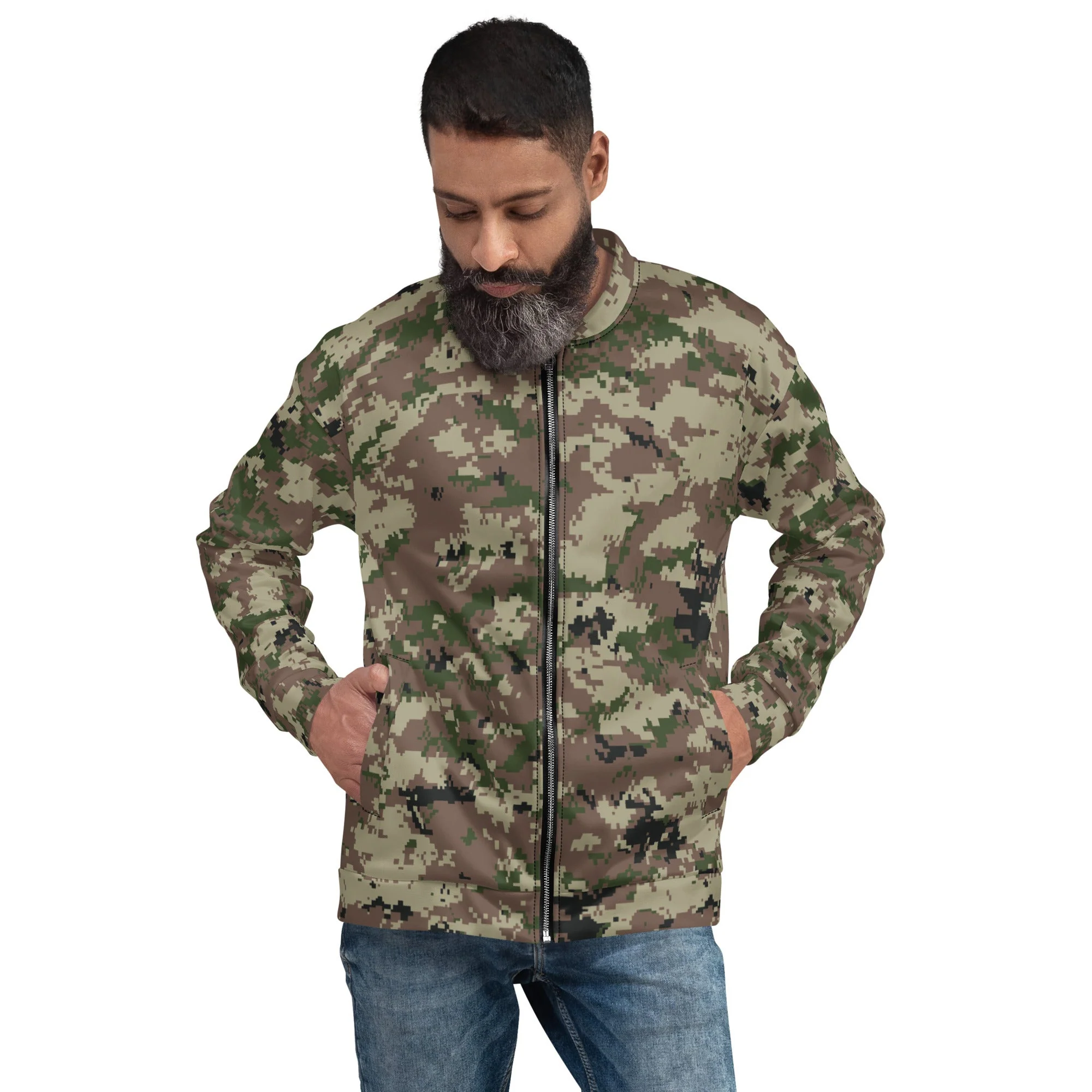 Iranian Digital Basij CAMO Unisex Bomber Jacket