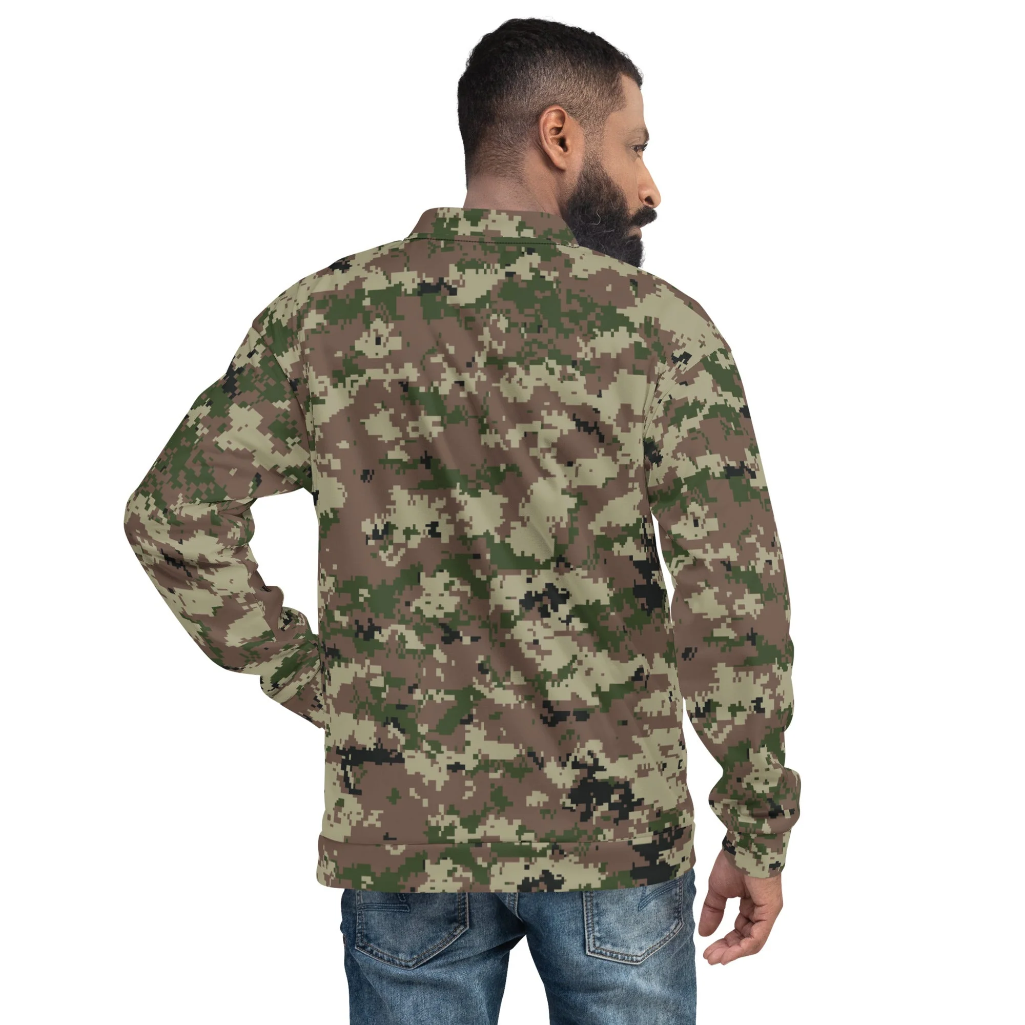 Iranian Digital Basij CAMO Unisex Bomber Jacket - Image 2