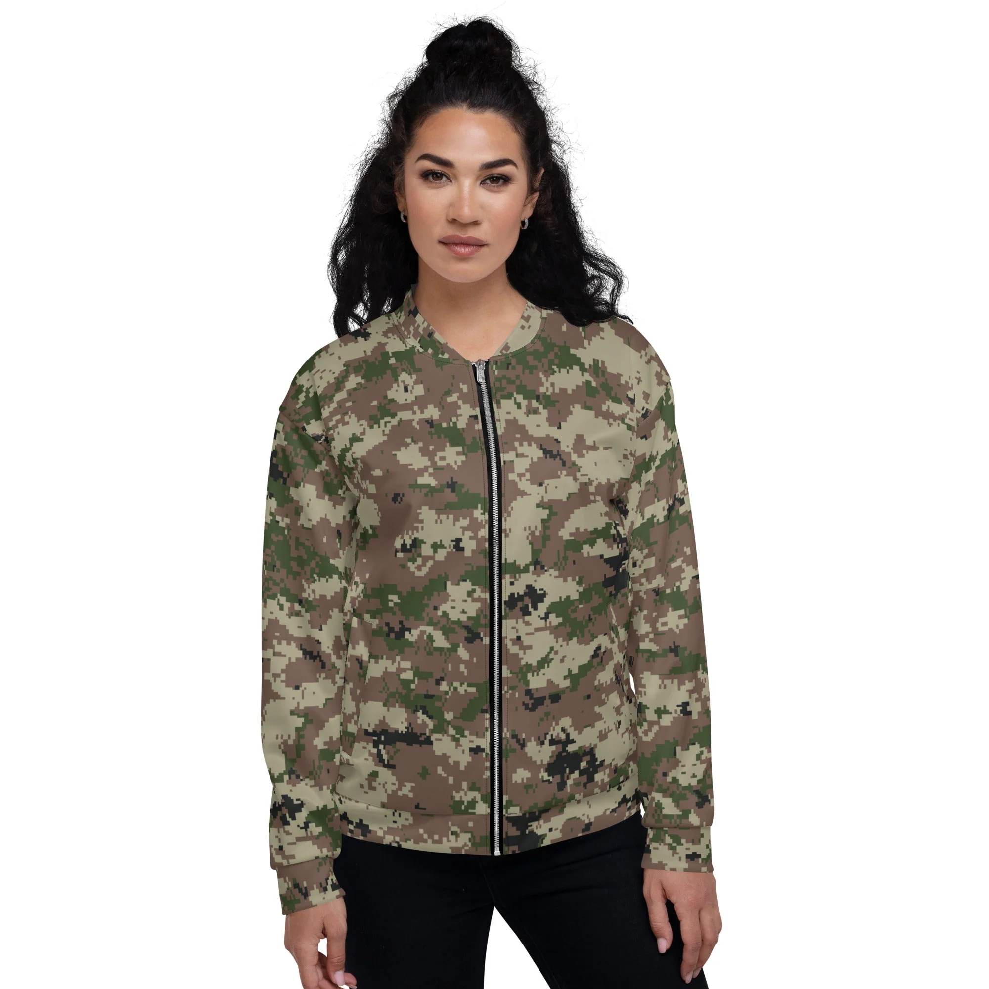 Iranian Digital Basij CAMO Unisex Bomber Jacket - Image 4