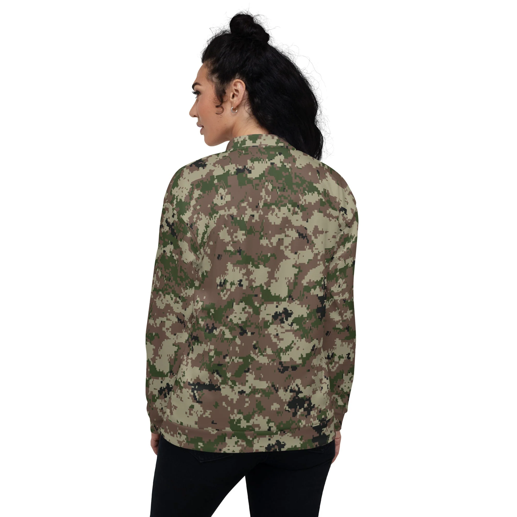 Iranian Digital Basij CAMO Unisex Bomber Jacket - Image 5