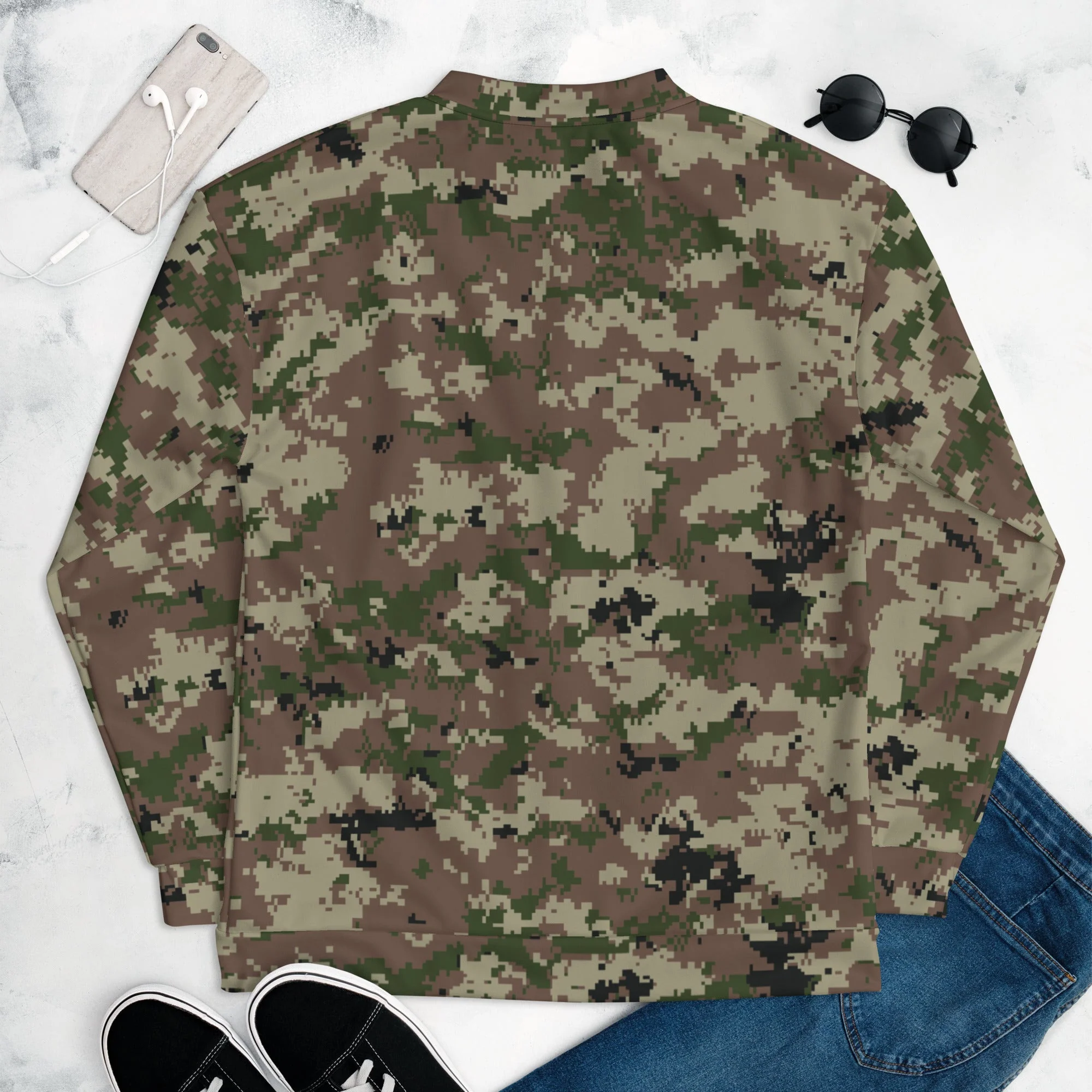 Iranian Digital Basij CAMO Unisex Bomber Jacket - Image 8