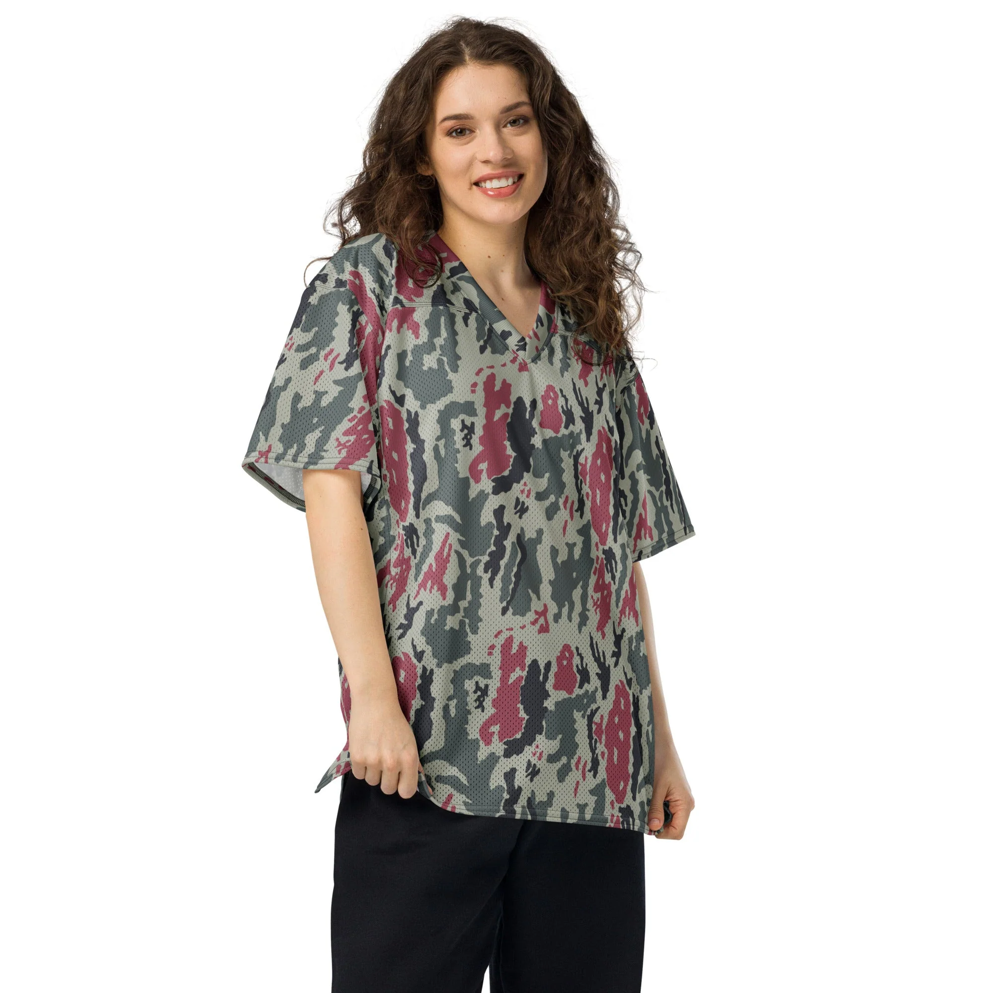 Iranian Island CAMO Unisex American Football Jersey - Image 10