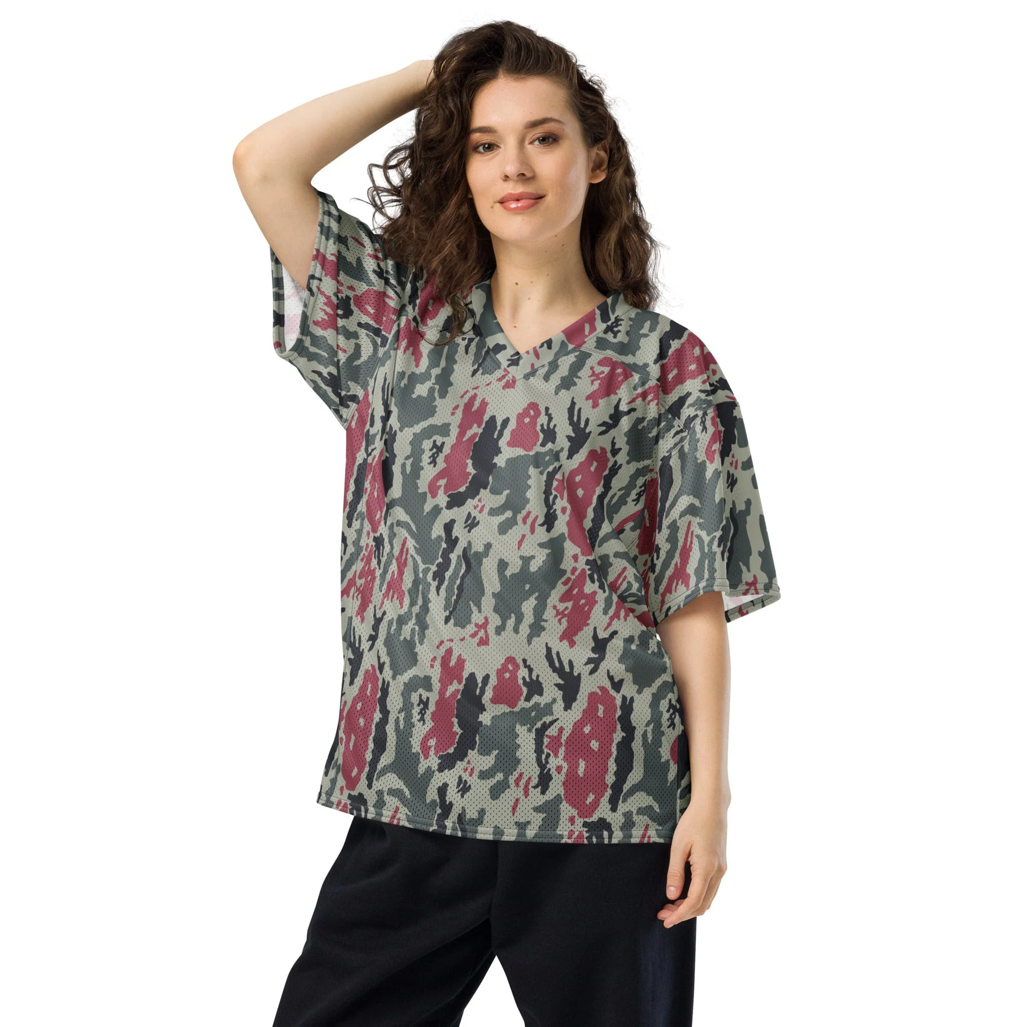 Iranian Island CAMO Unisex American Football Jersey - Image 12