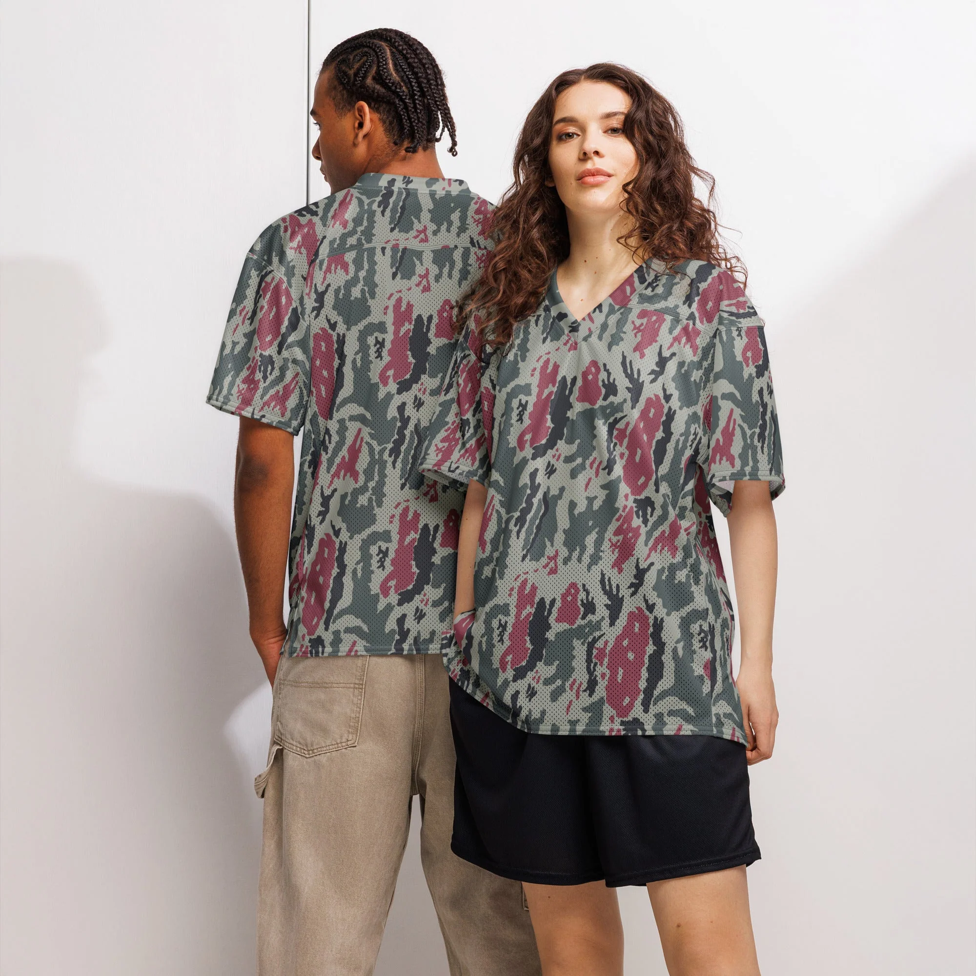 Iranian Island CAMO Unisex American Football Jersey - Image 2