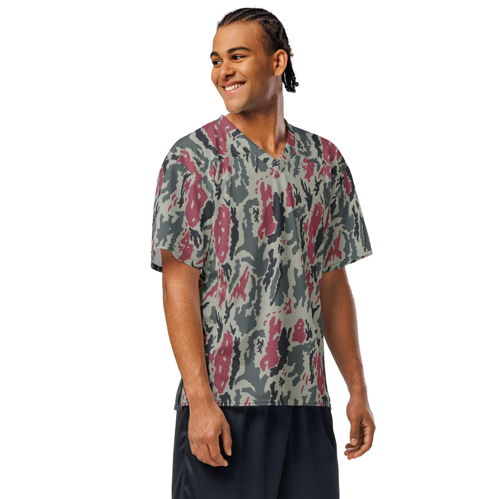 Iranian Island CAMO Unisex American Football Jersey - Image 3