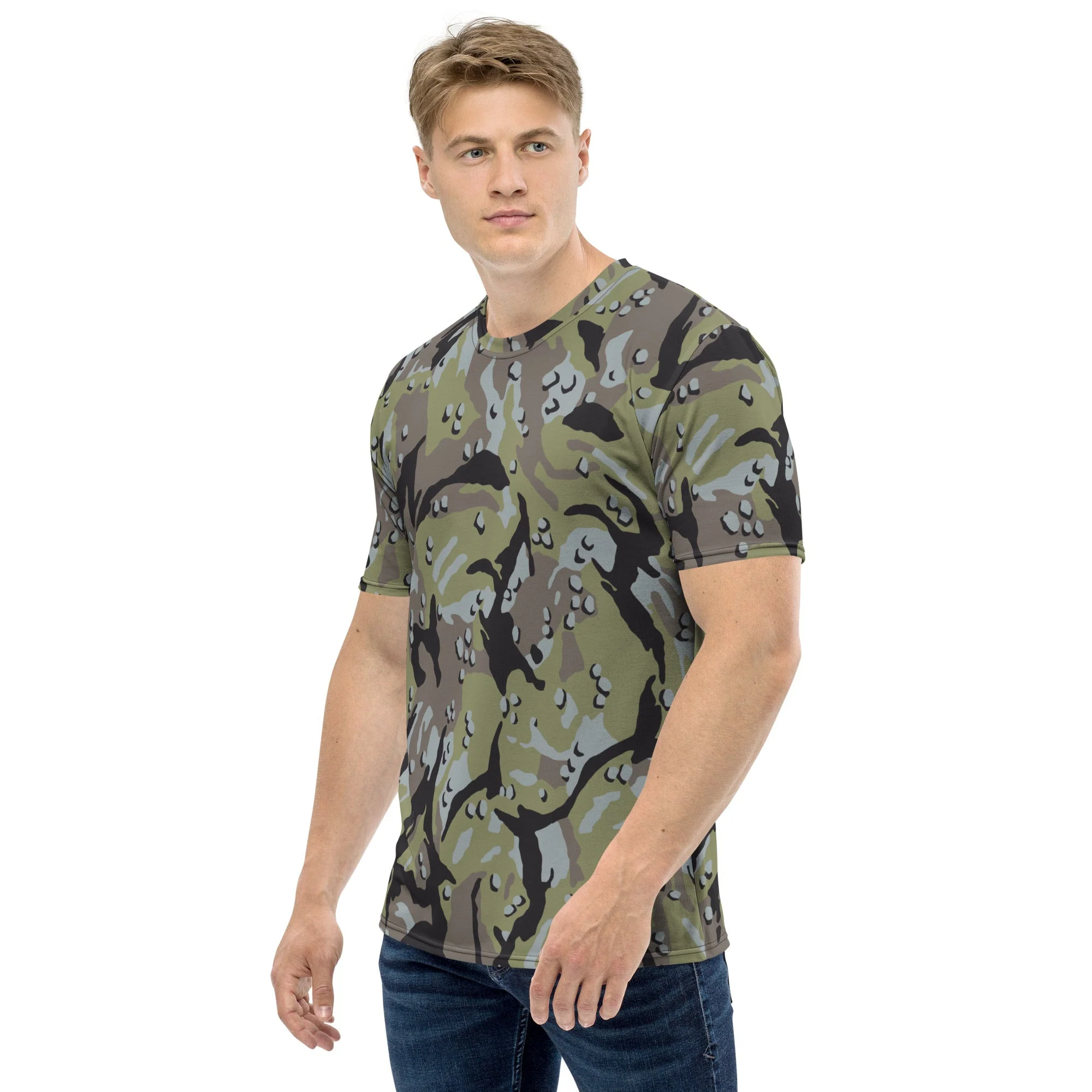 Iranian Chocolate Chip Naval Infantry CAMO Mens T-Shirt - Image 2