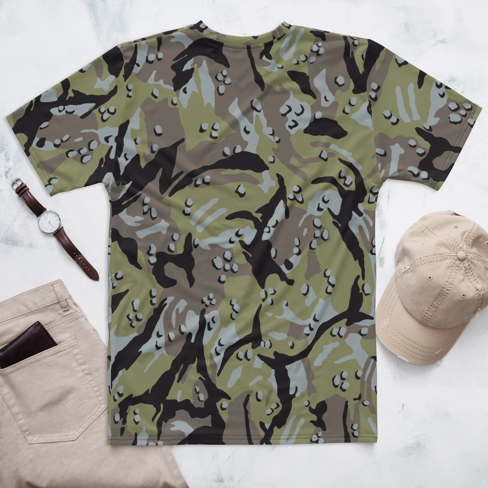 Iranian Chocolate Chip Naval Infantry CAMO Mens T-Shirt - Image 3