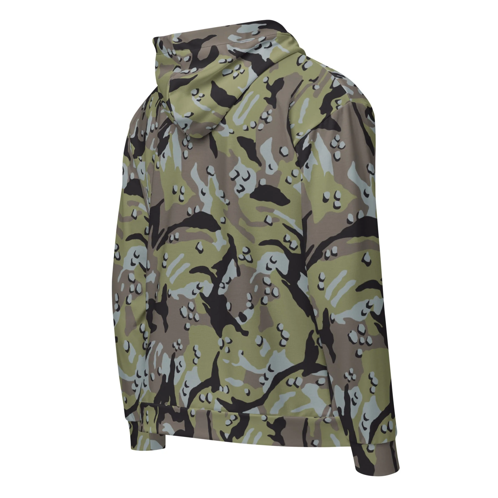 Iranian Chocolate Chip Naval Infantry CAMO Unisex Zip Hoodie - Image 12