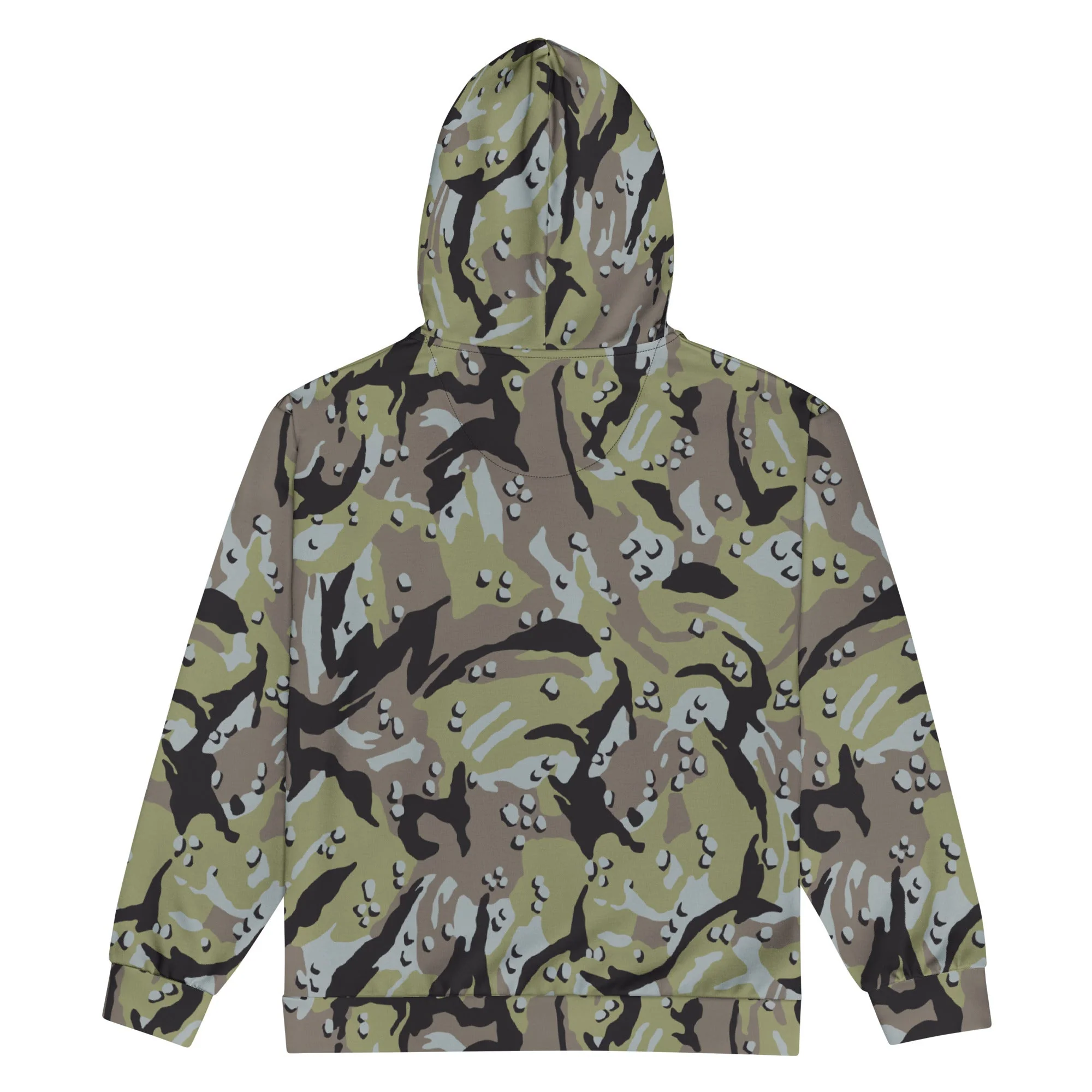 Iranian Chocolate Chip Naval Infantry CAMO Unisex Zip Hoodie - Image 9