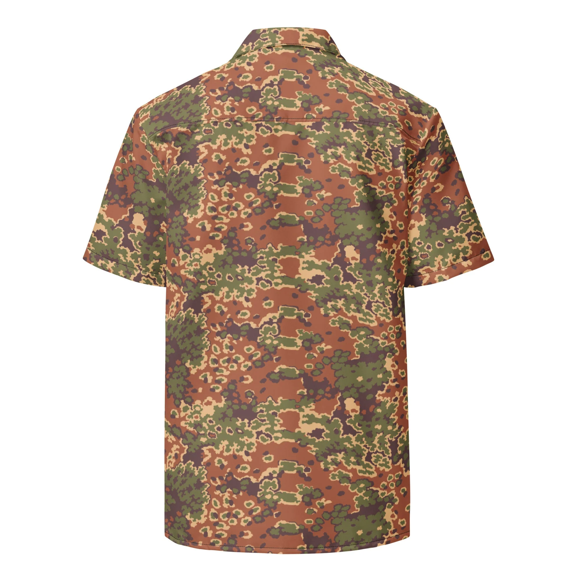 Iraqi Oak Leaf Eichenlaubmuster Arid CAMO Unisex Short-Sleeve Button Shirt - Image 11