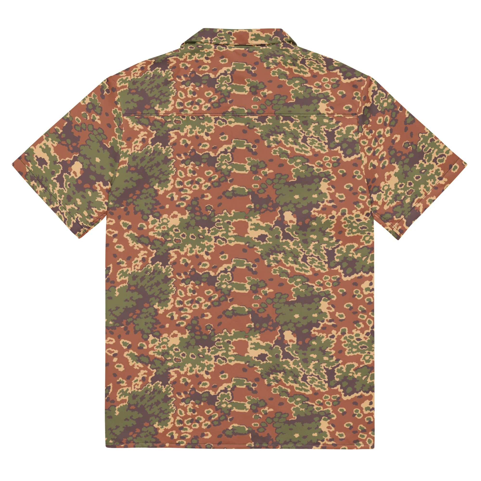 Iraqi Oak Leaf Eichenlaubmuster Arid CAMO Unisex Short-Sleeve Button Shirt - Image 12