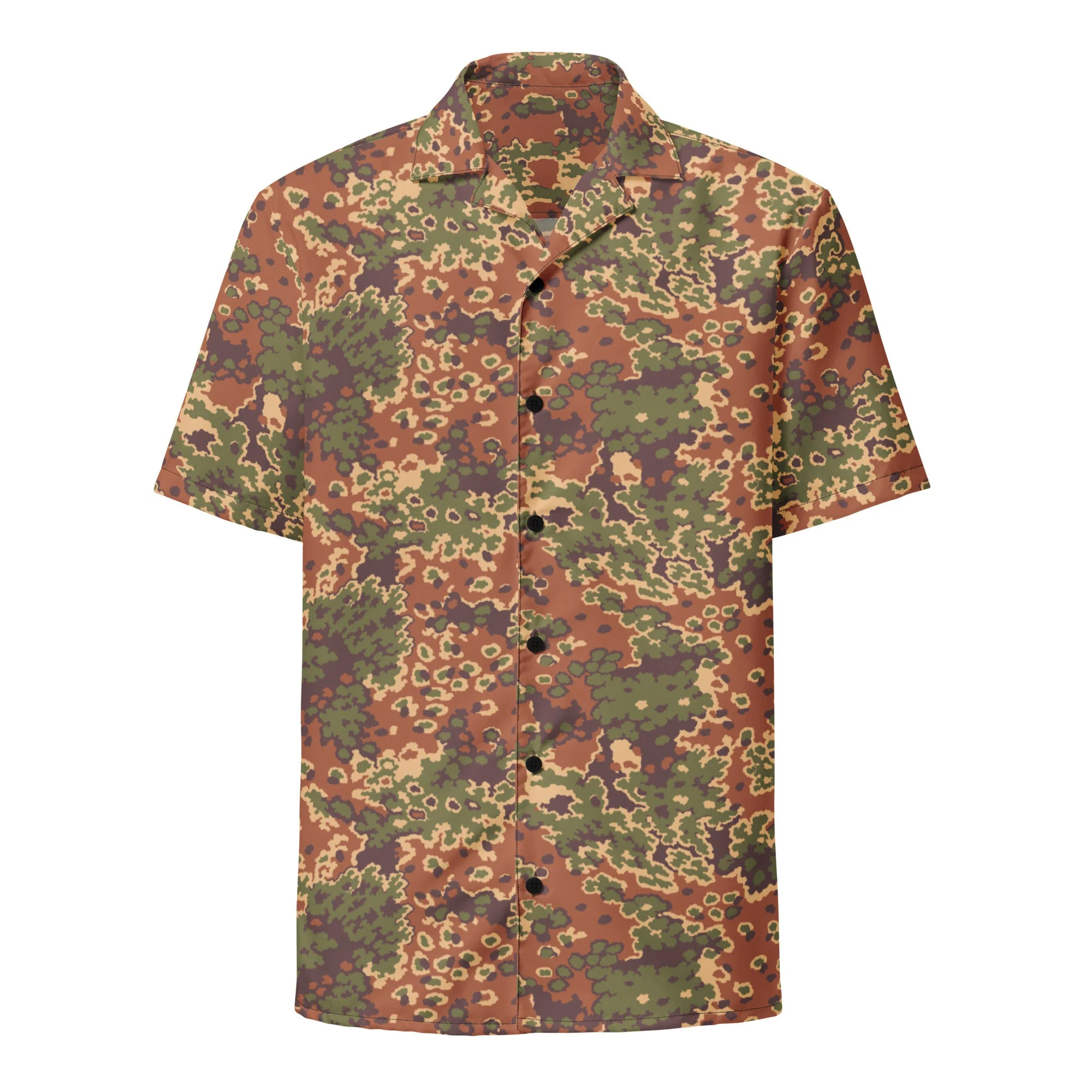 Iraqi Oak Leaf Eichenlaubmuster Arid CAMO Unisex Short-Sleeve Button Shirt - Image 14