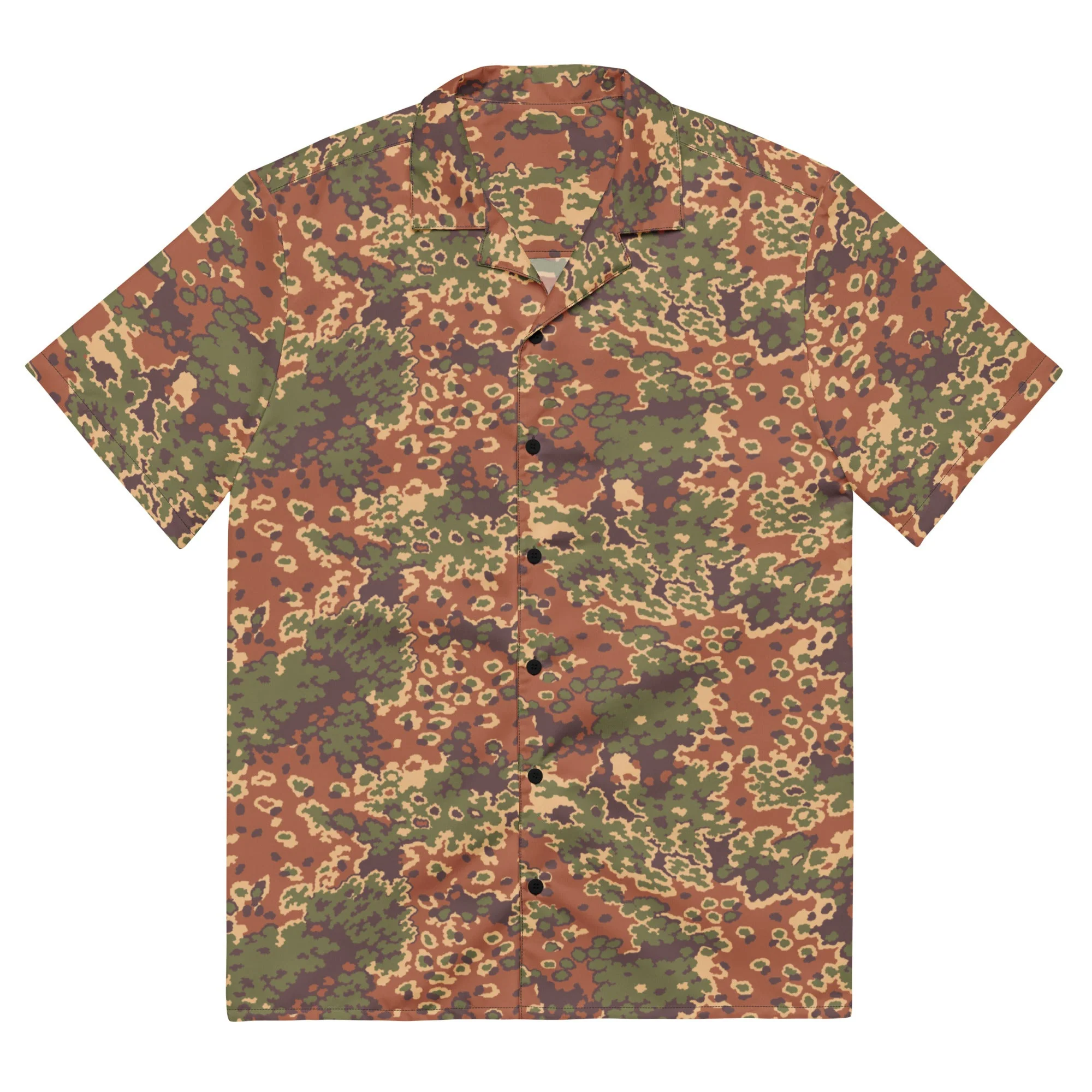 Iraqi Oak Leaf Eichenlaubmuster Arid CAMO Unisex Short-Sleeve Button Shirt - Image 3
