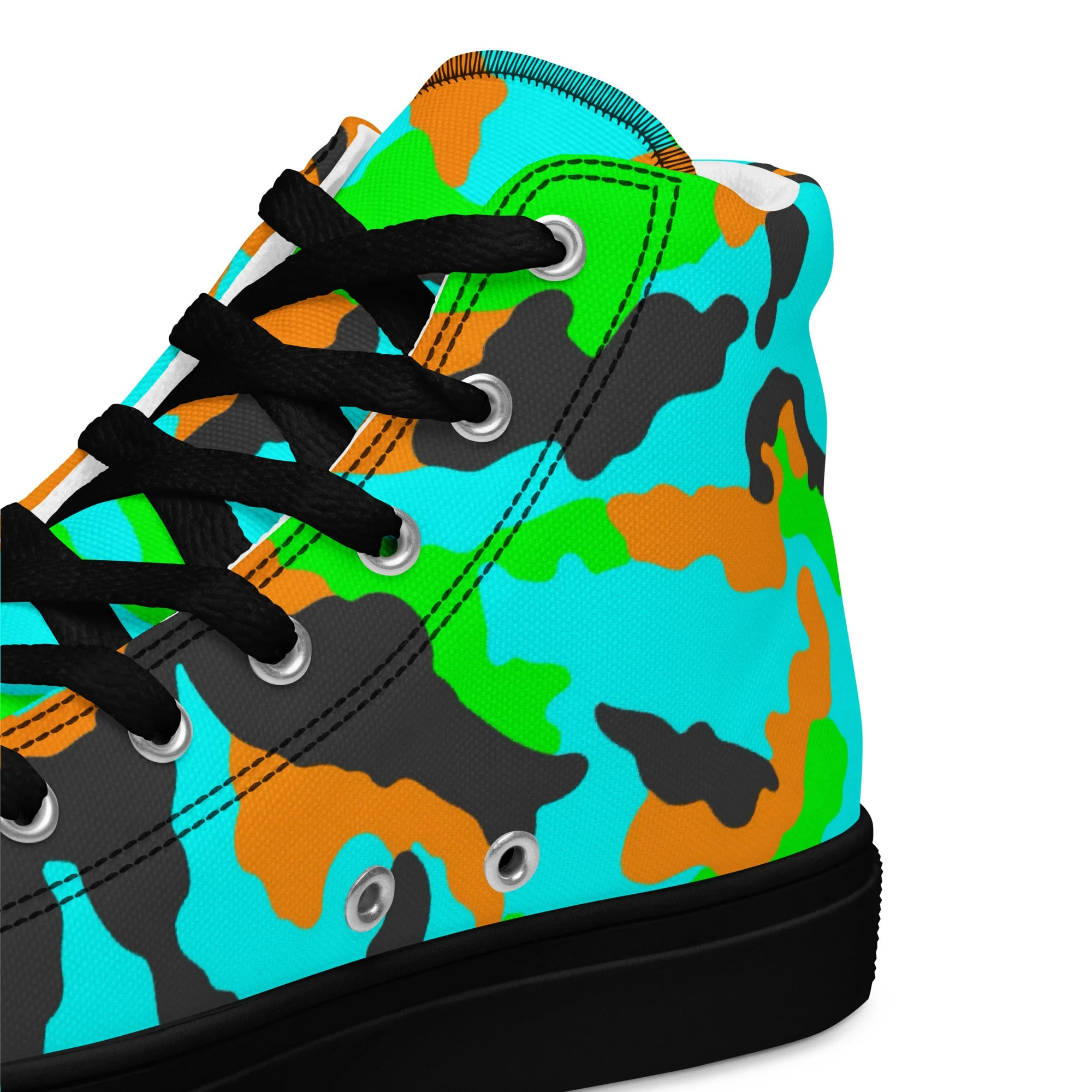 Irish DPM Intrepid CAMO Mens High-Top Canvas Shoes - Image 3