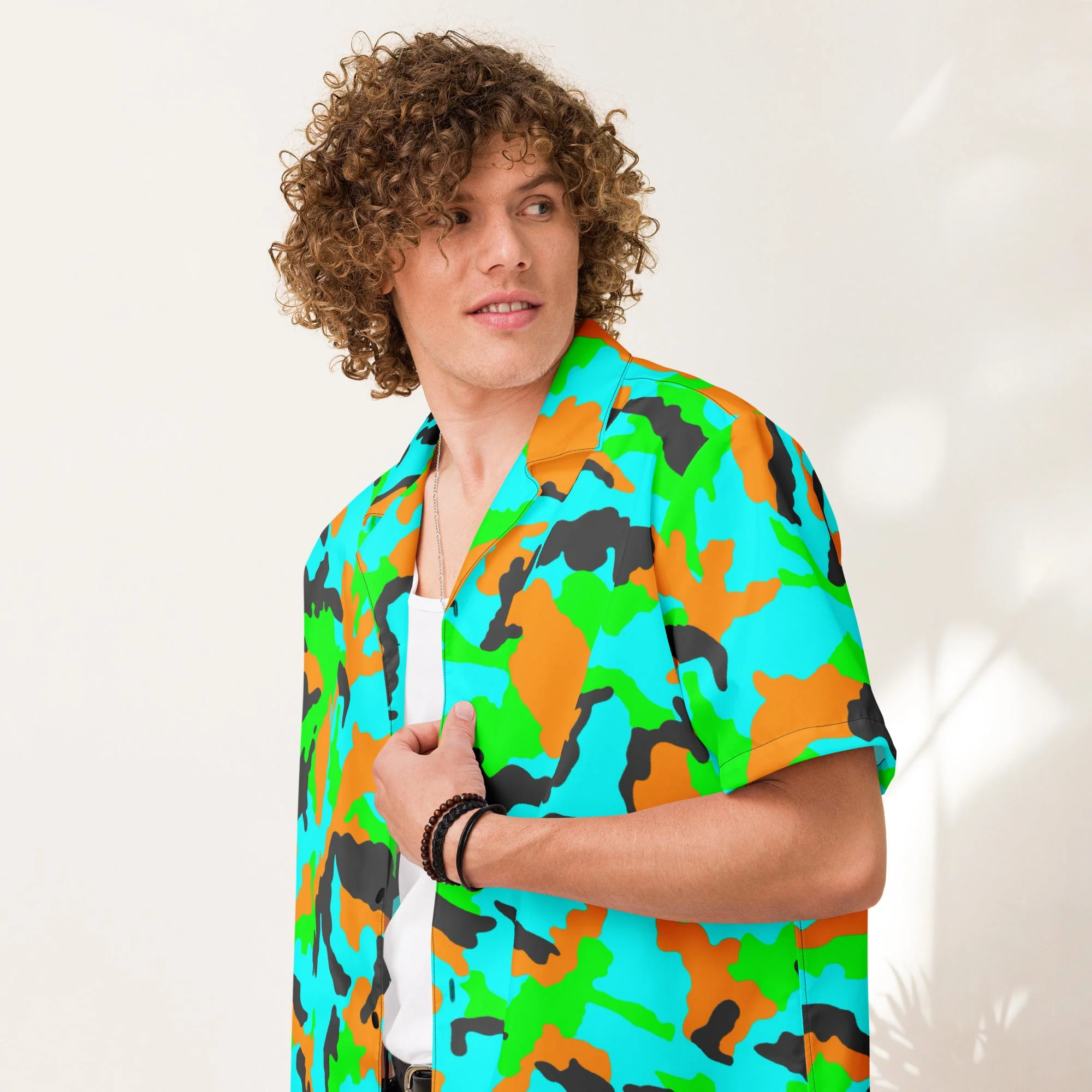 Irish DPM Intrepid CAMO Unisex Short-Sleeve Button Shirt
