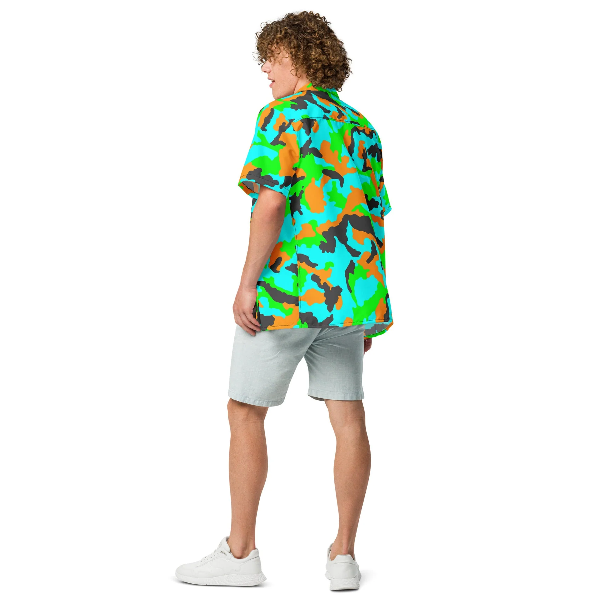 Irish DPM Intrepid CAMO Unisex Short-Sleeve Button Shirt - Image 13