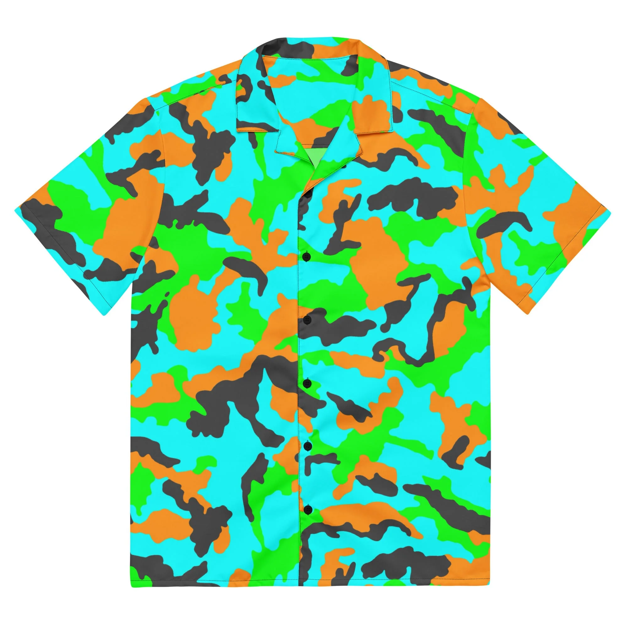 Irish DPM Intrepid CAMO Unisex Short-Sleeve Button Shirt - Image 3