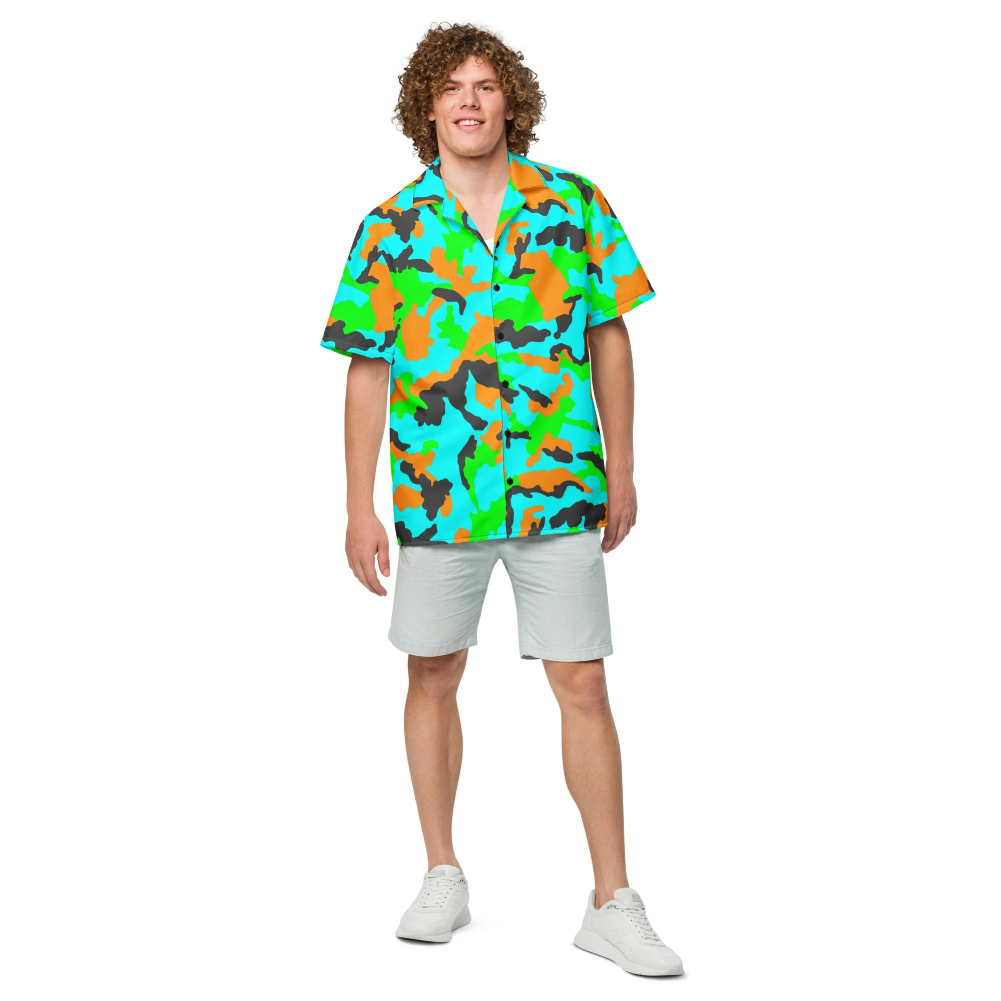 Irish DPM Intrepid CAMO Unisex Short-Sleeve Button Shirt - Image 4