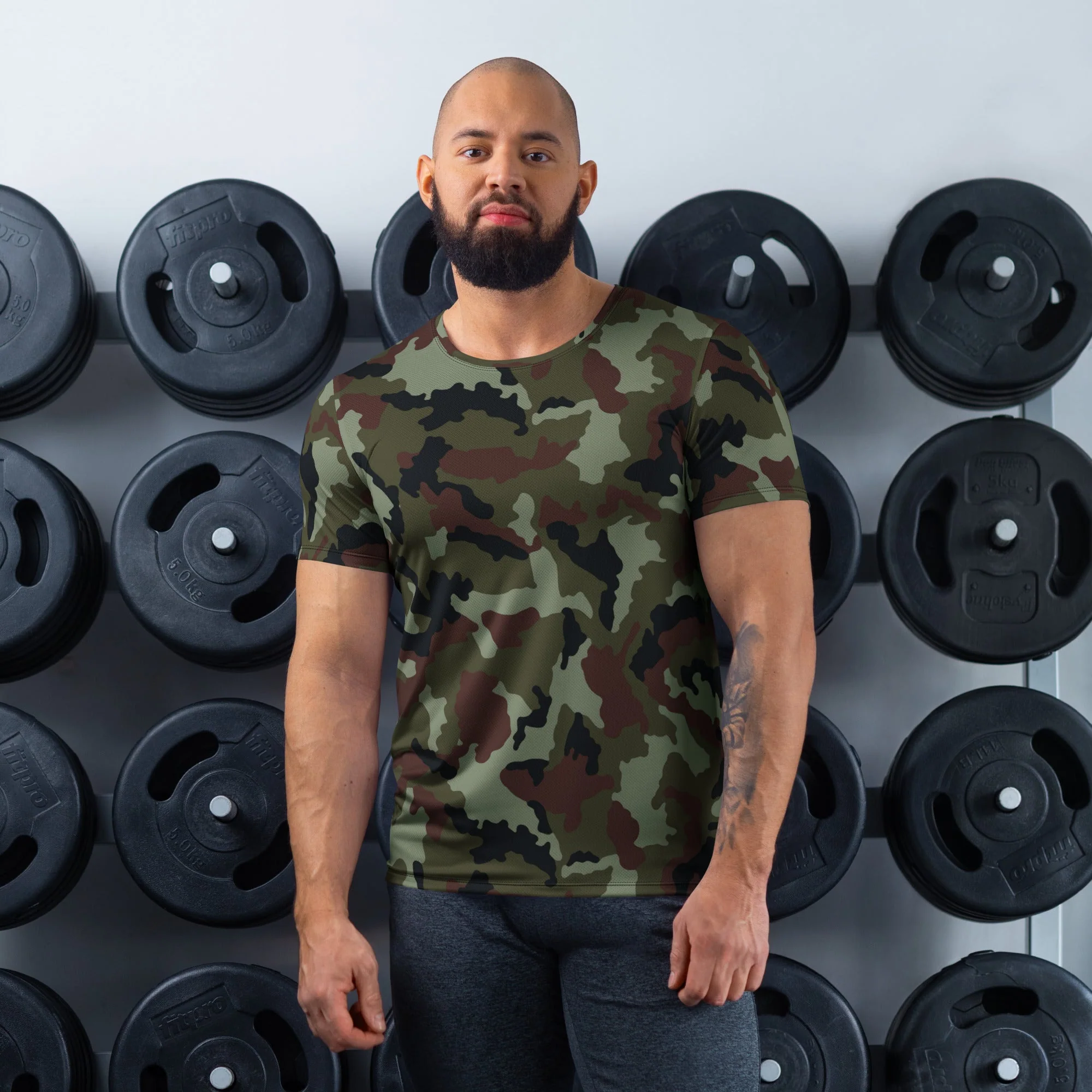 Irish DPM Woodland CAMO Mens Athletic T-Shirt