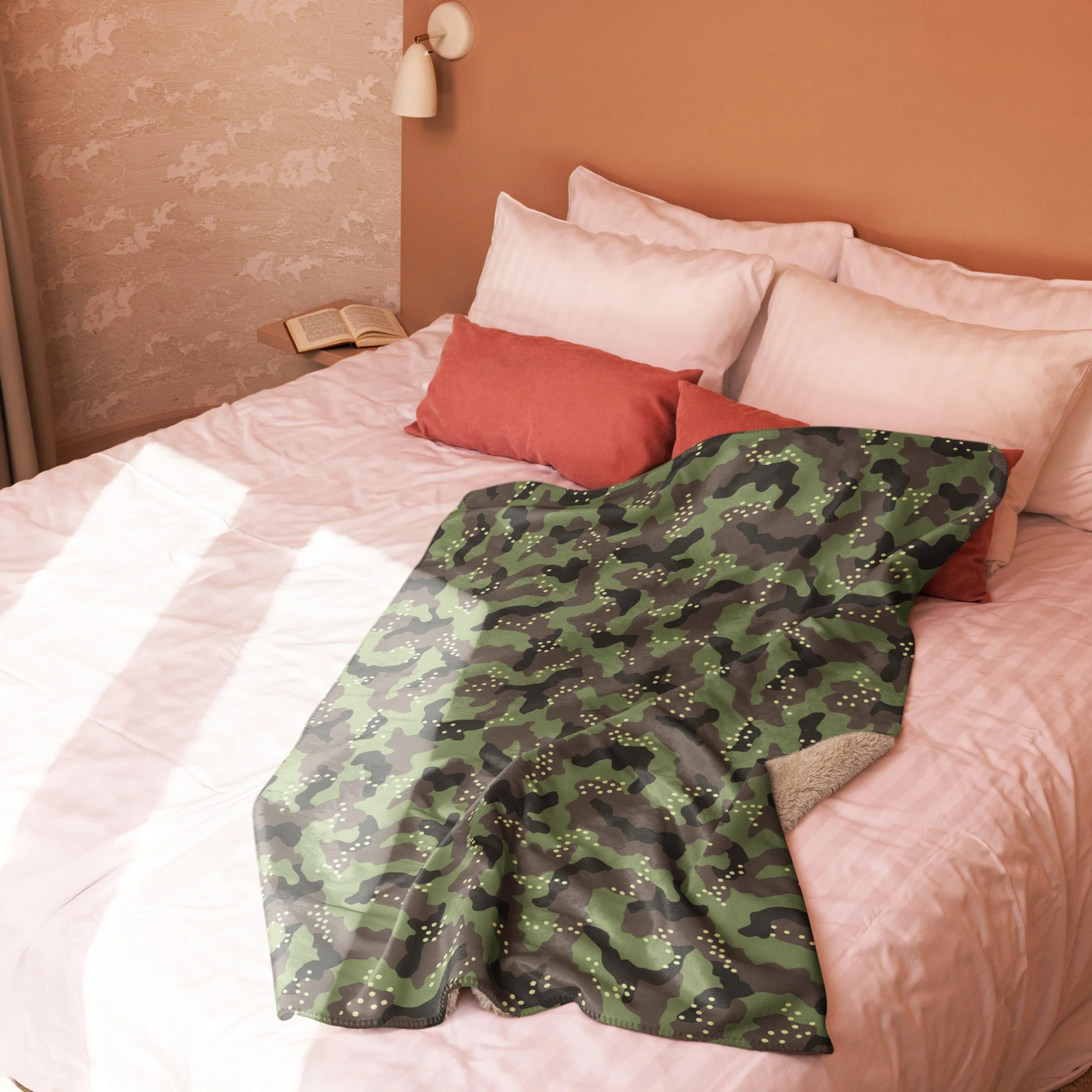 Israeli IDF Mitznefet CAMO Sherpa Blanket - Image 13
