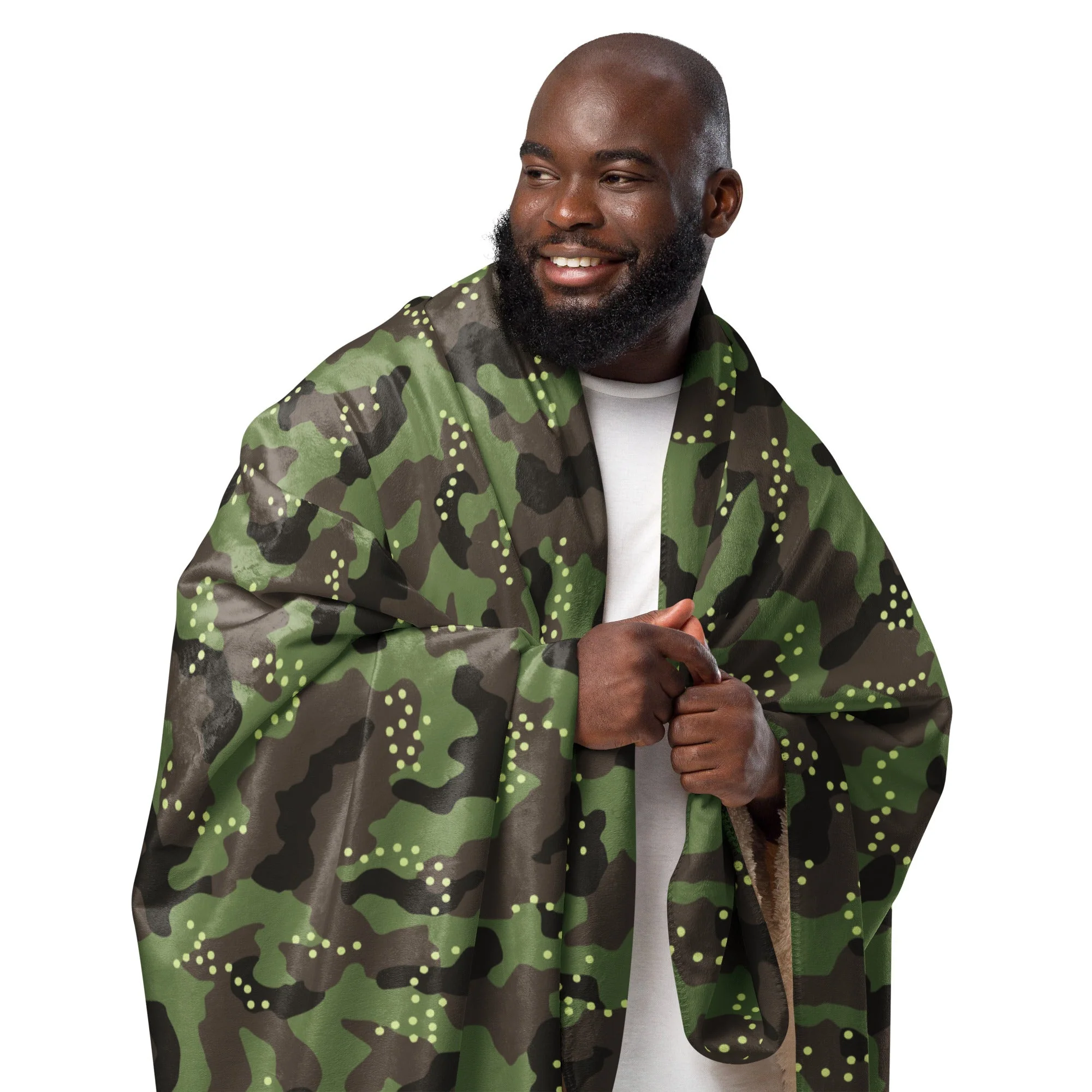 Israeli IDF Mitznefet CAMO Sherpa Blanket - Image 3