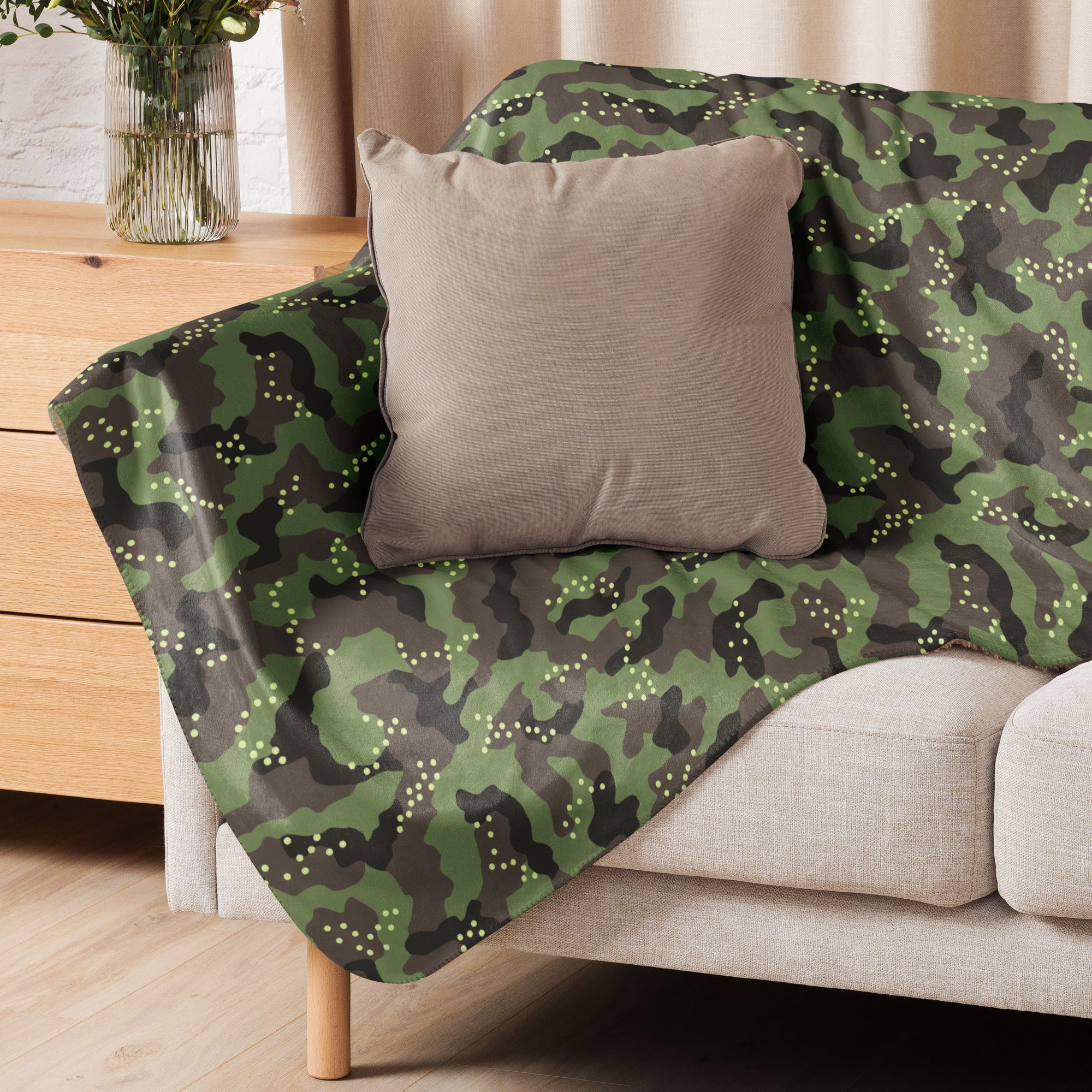 Israeli IDF Mitznefet CAMO Sherpa Blanket - Image 7