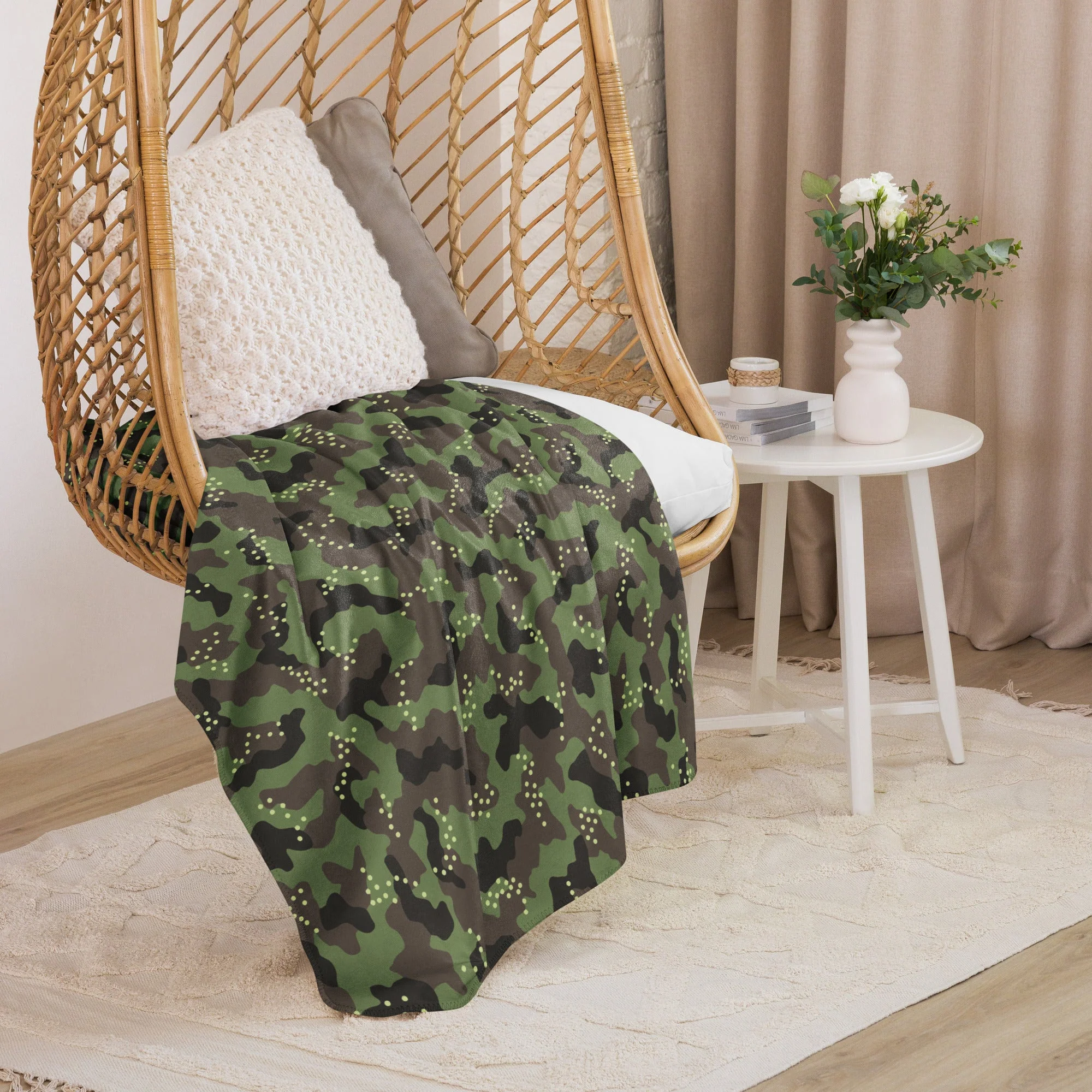 Israeli IDF Mitznefet CAMO Sherpa Blanket - Image 8