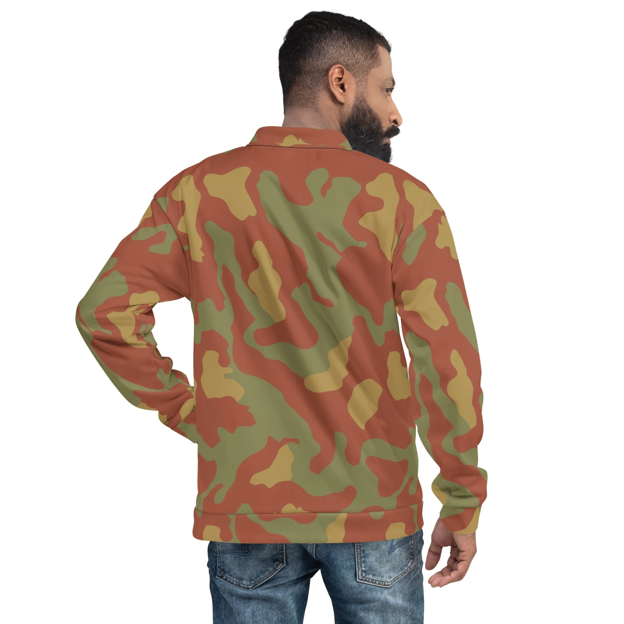 Italian Telo Mimetico Desert CAMO Unisex Bomber Jacket - Image 2