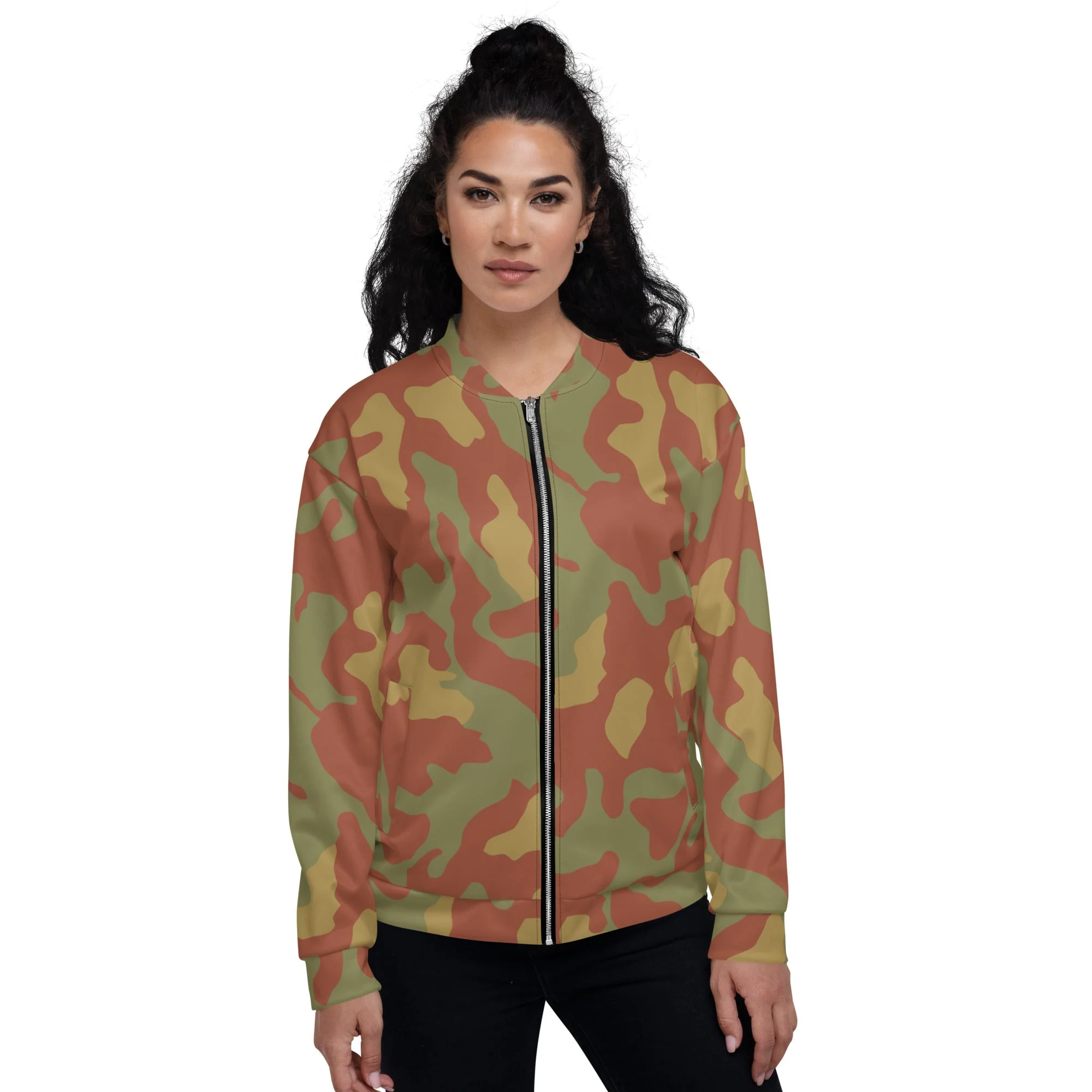 Italian Telo Mimetico Desert CAMO Unisex Bomber Jacket - Image 4