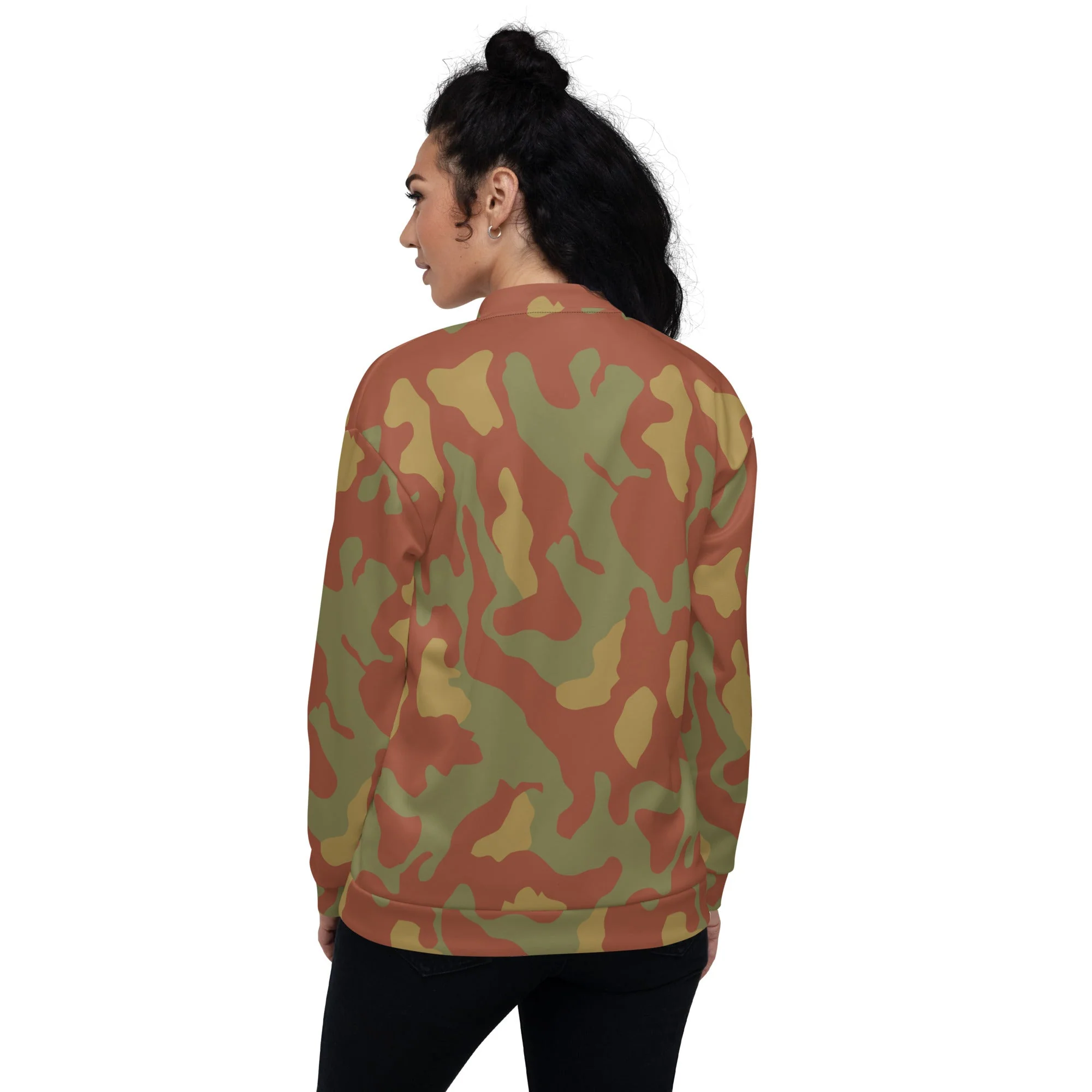 Italian Telo Mimetico Desert CAMO Unisex Bomber Jacket - Image 5