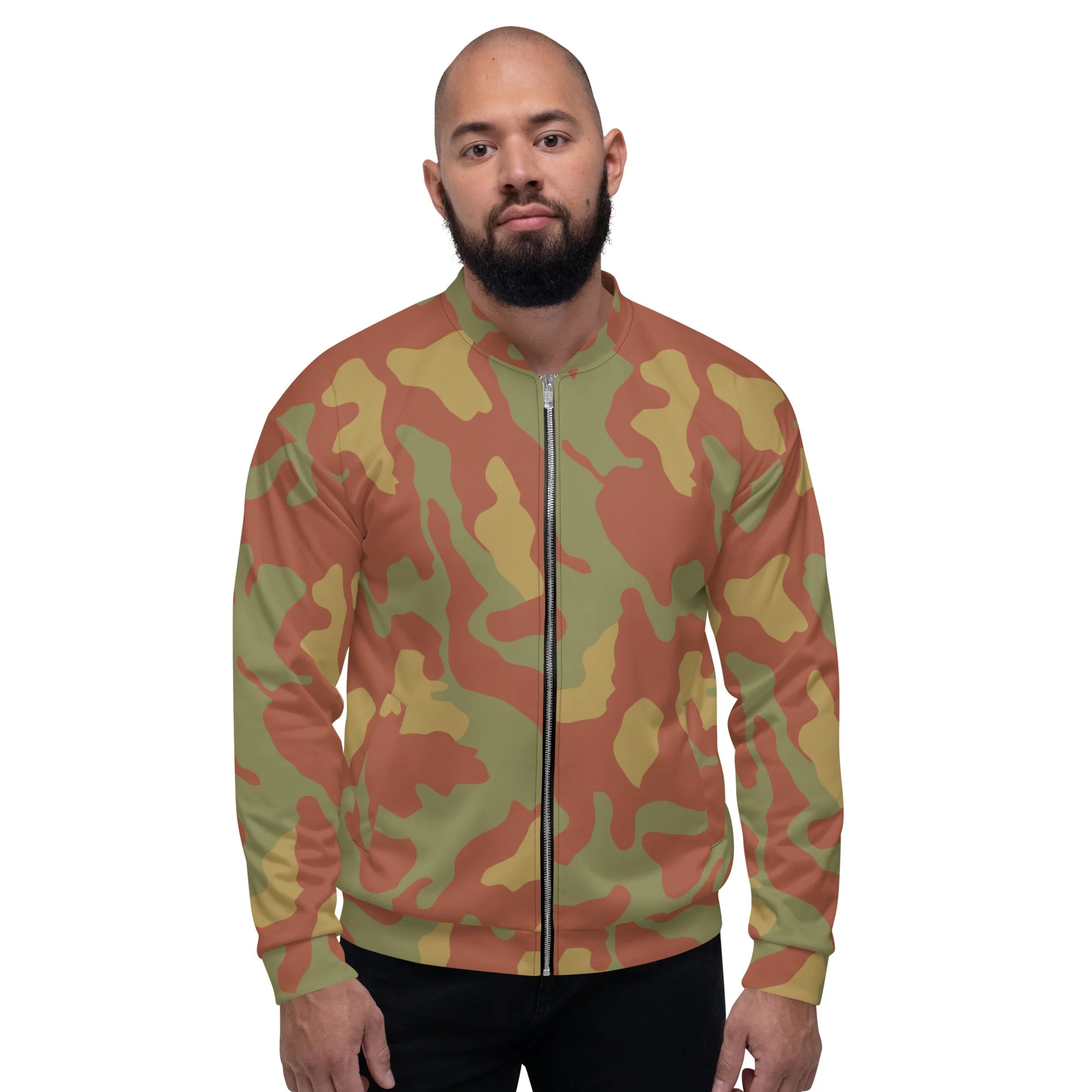 Italian Telo Mimetico Desert CAMO Unisex Bomber Jacket - Image 6