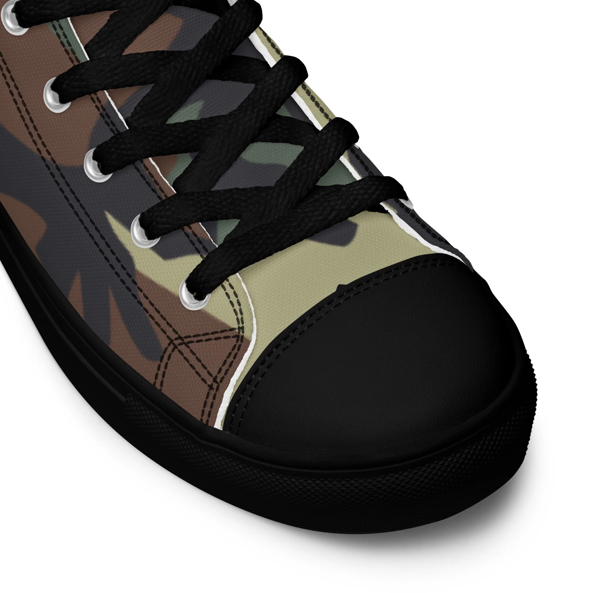Italian Mimetico Roma 90 Woodland CAMO Mens High-Top Canvas Shoes - Image 5