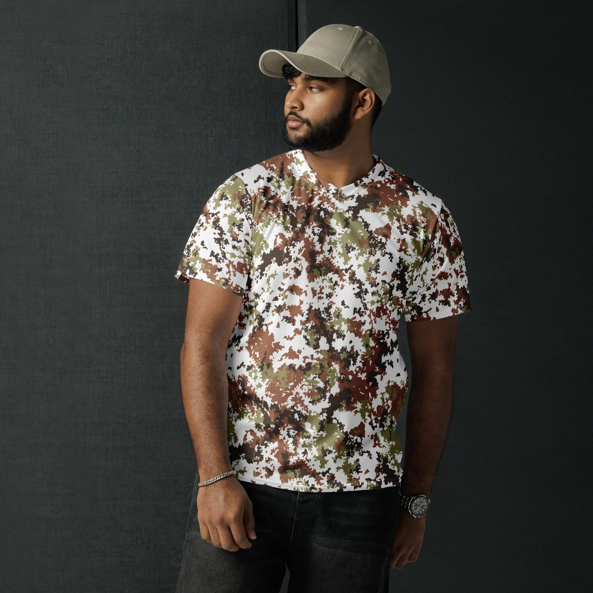 Italian Mimetico Vegetata Alpine CAMO Unisex Sports Jersey - Image 12