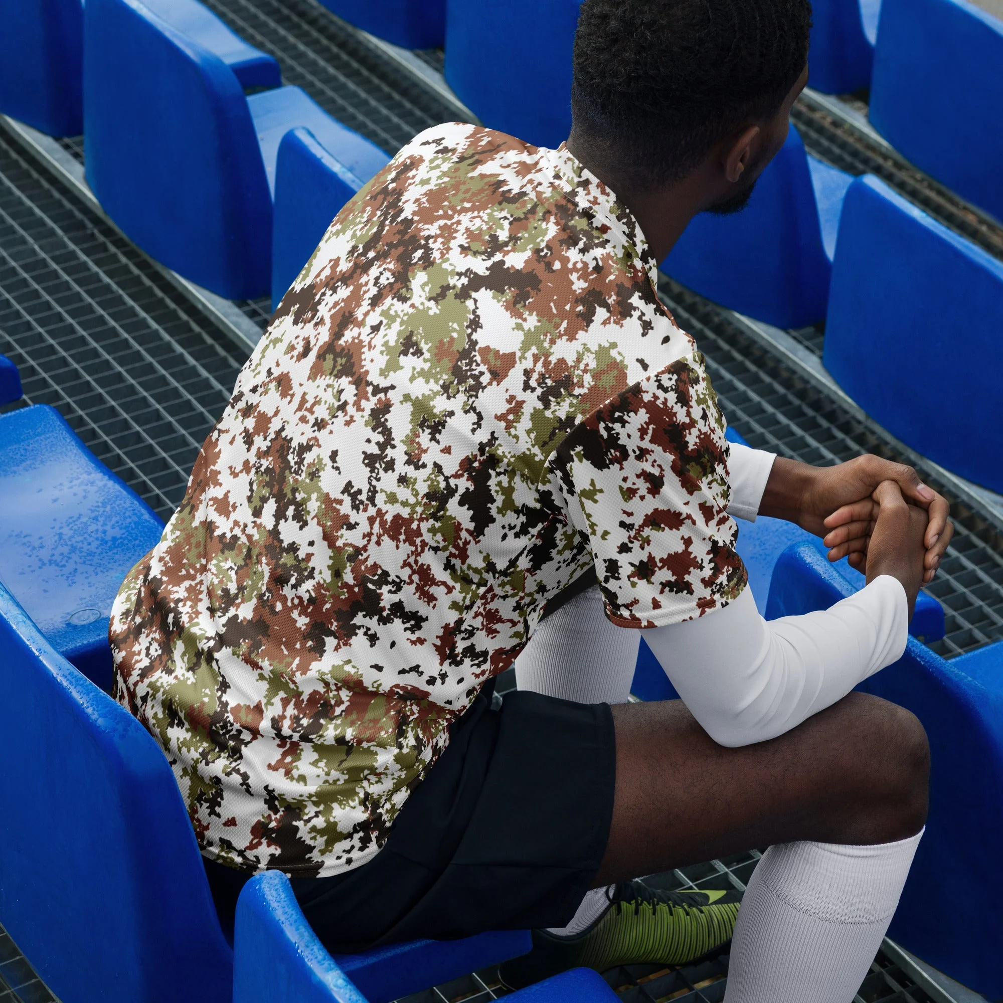 Italian Mimetico Vegetata Alpine CAMO Unisex Sports Jersey - Image 13