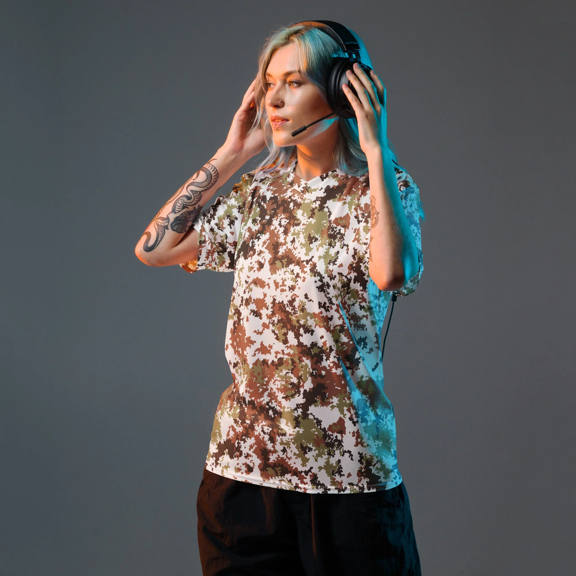 Italian Mimetico Vegetata Alpine CAMO Unisex Sports Jersey - Image 6