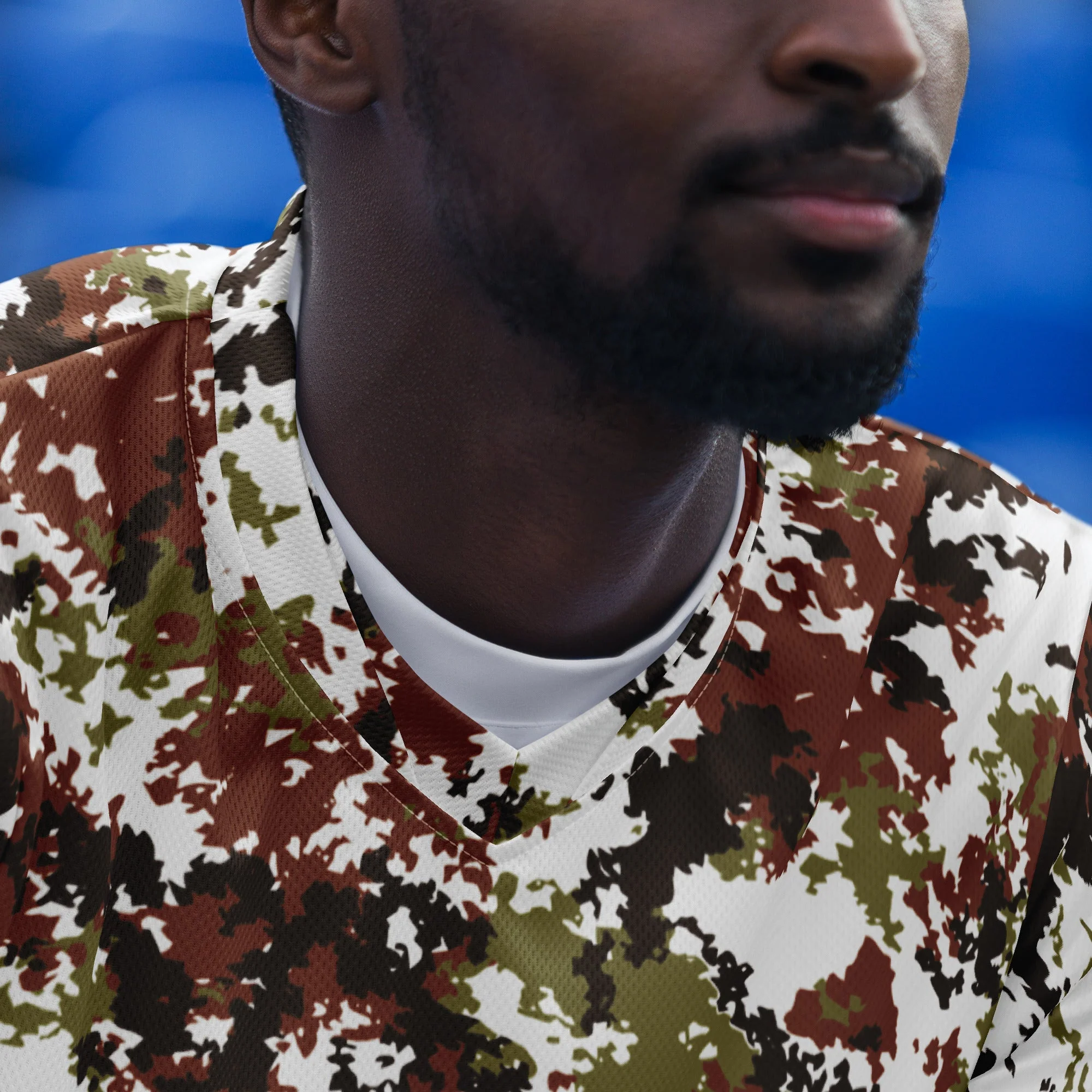 Italian Mimetico Vegetata Alpine CAMO Unisex Sports Jersey - Image 8