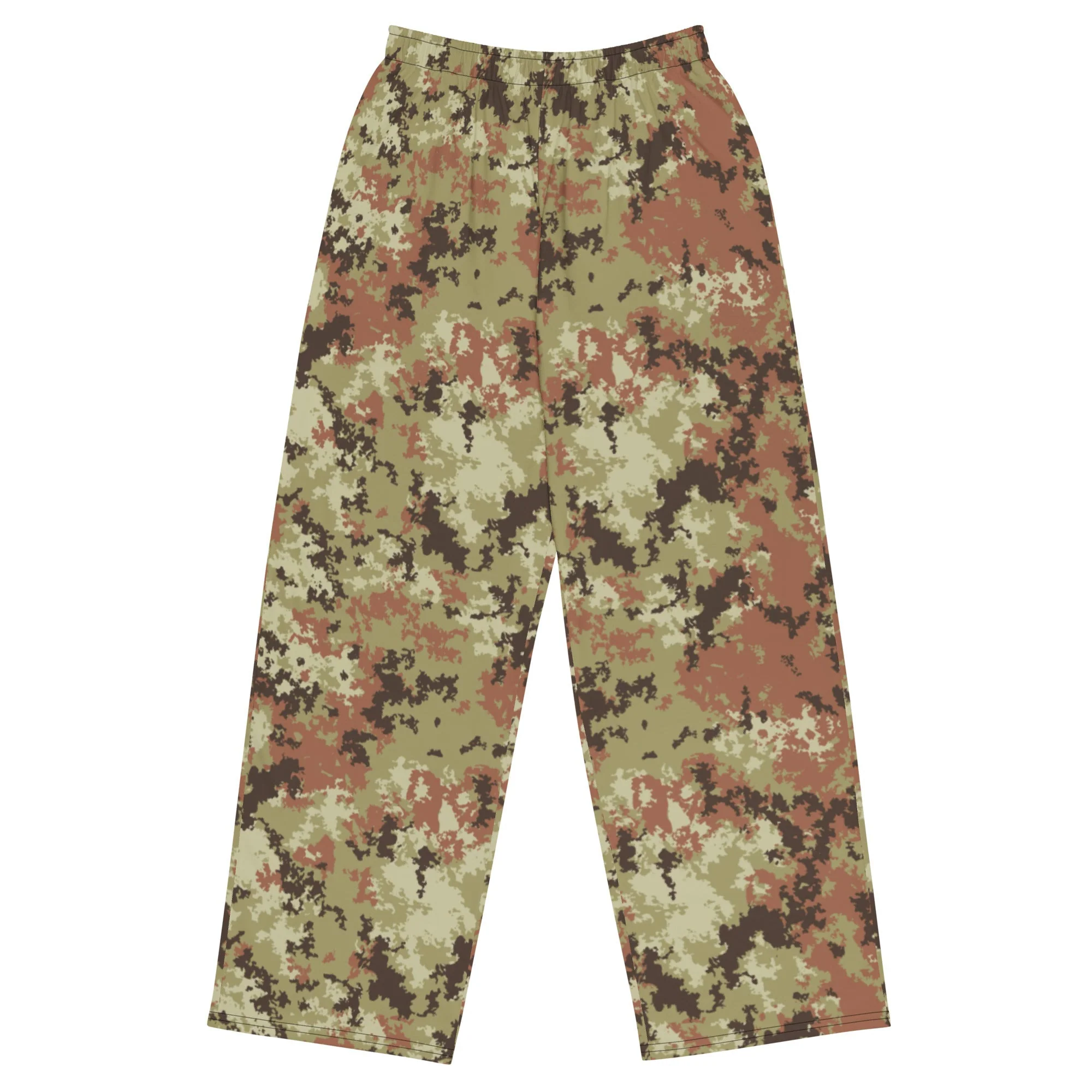 Italian Mimetico Vegetata CAMO Unisex Wide-Leg Leisure Pants