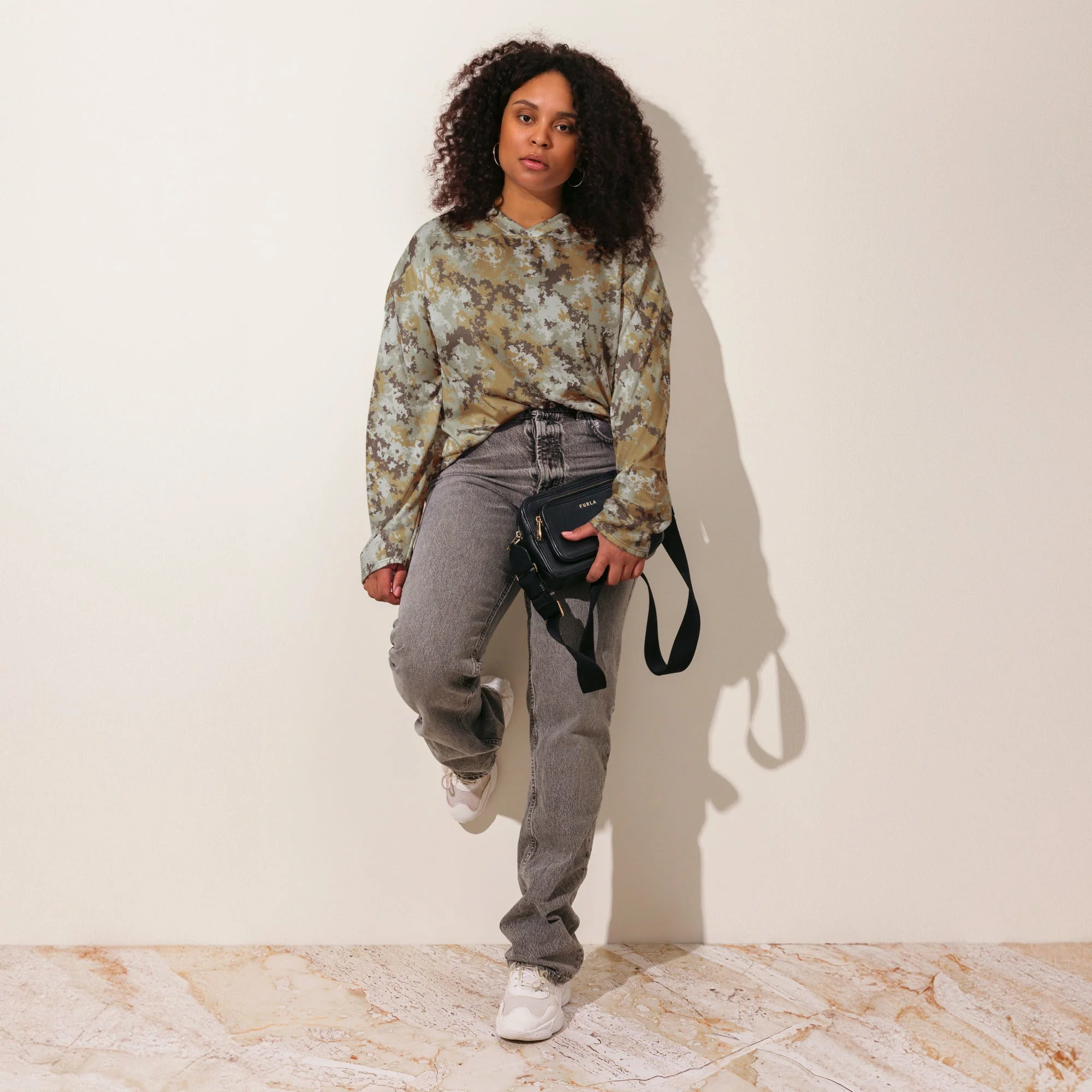 Italian Mimetico Vegetata Desert CAMO Unisex Hockey Fan Jersey - Image 3