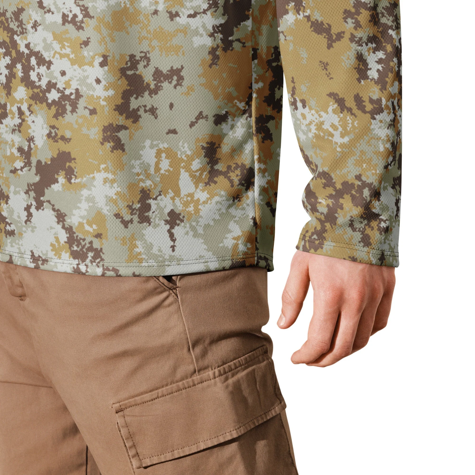 Italian Mimetico Vegetata Desert CAMO Unisex Hockey Fan Jersey - Image 5