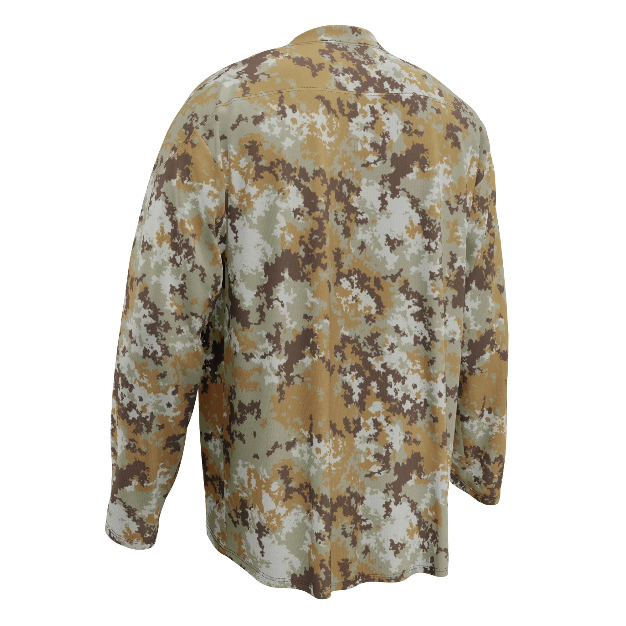 Italian Mimetico Vegetata Desert CAMO Unisex Hockey Fan Jersey - Image 6