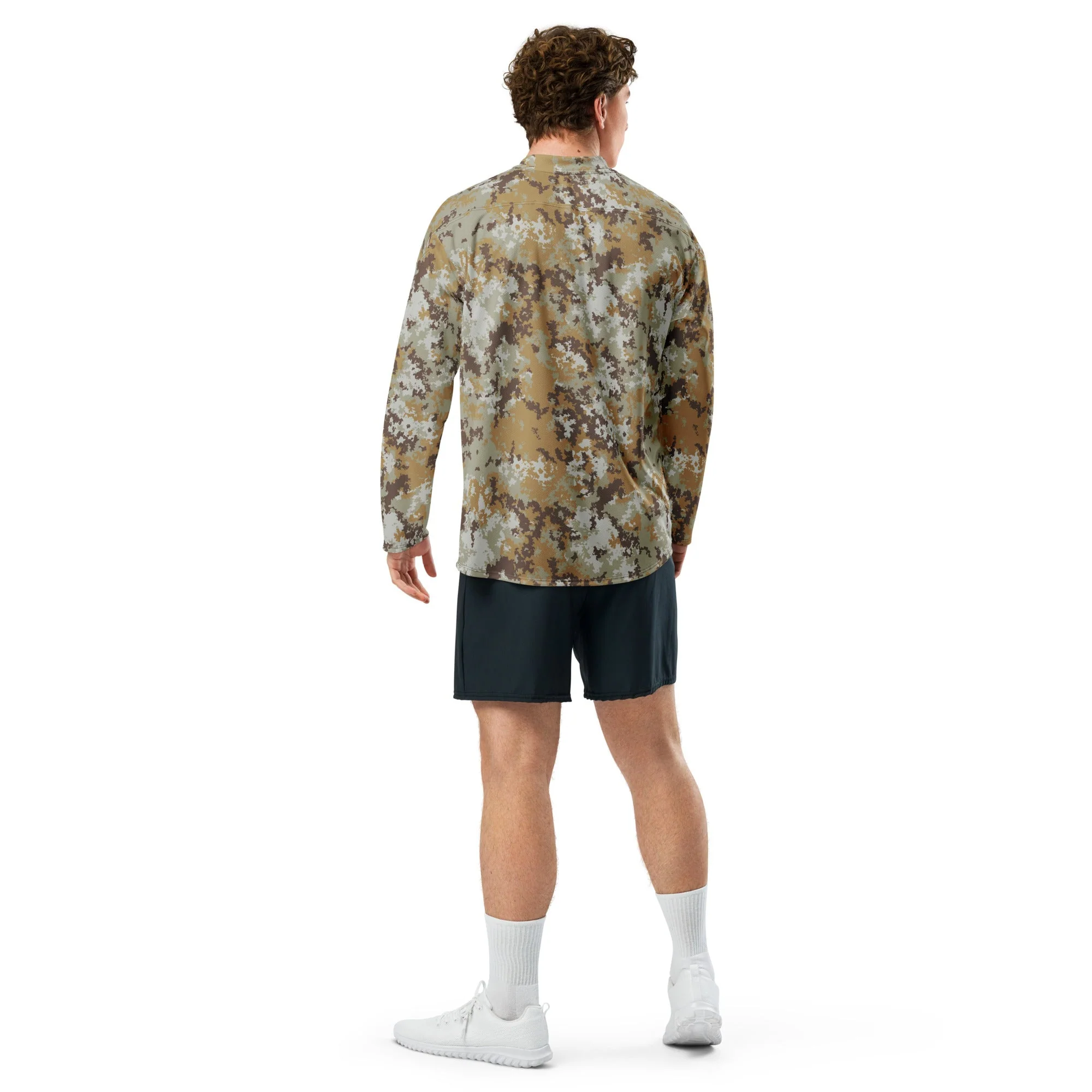 Italian Mimetico Vegetata Desert CAMO Unisex Hockey Fan Jersey - Image 8