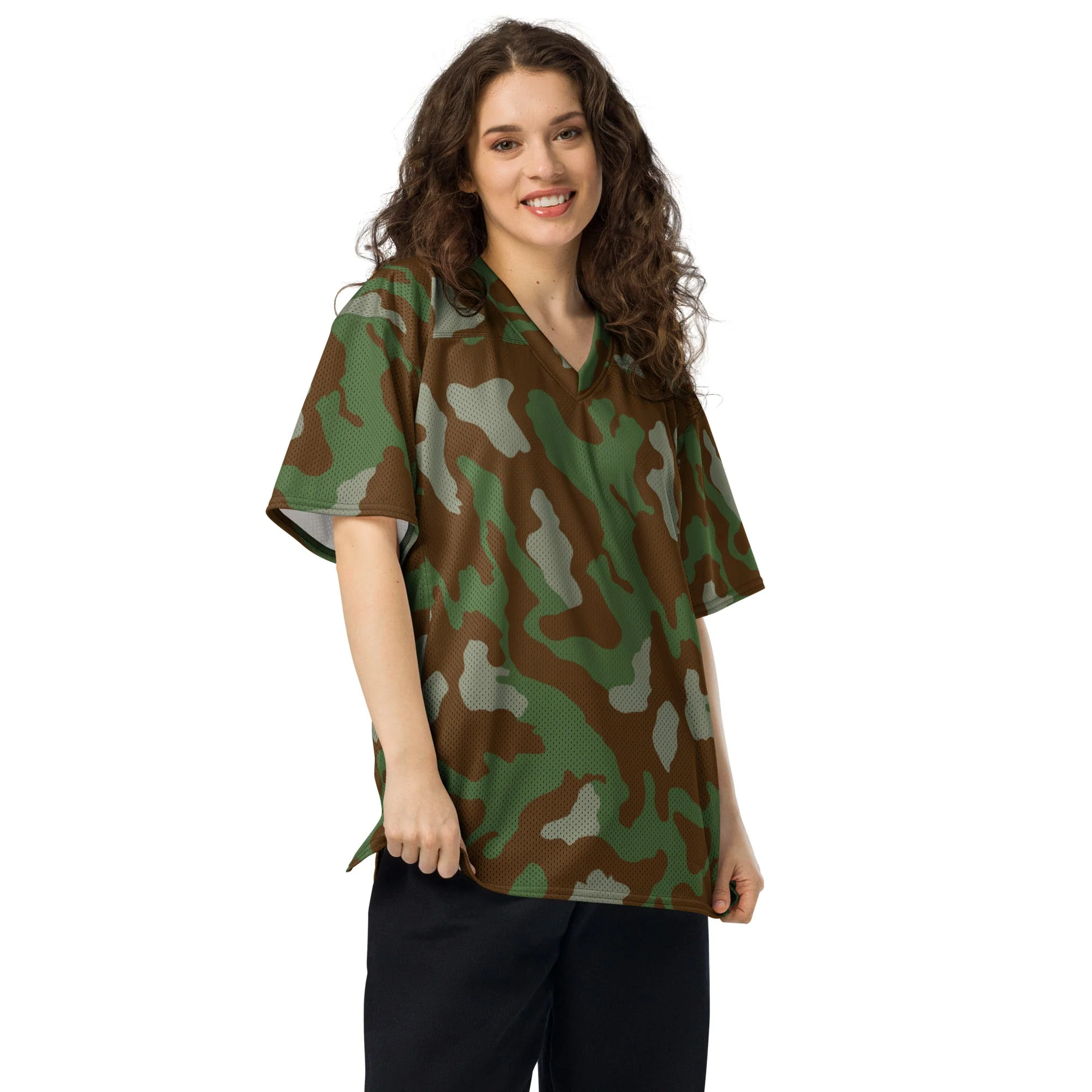 Italian Telo Mimetico Woodland CAMO Unisex American Football Jersey - Image 11