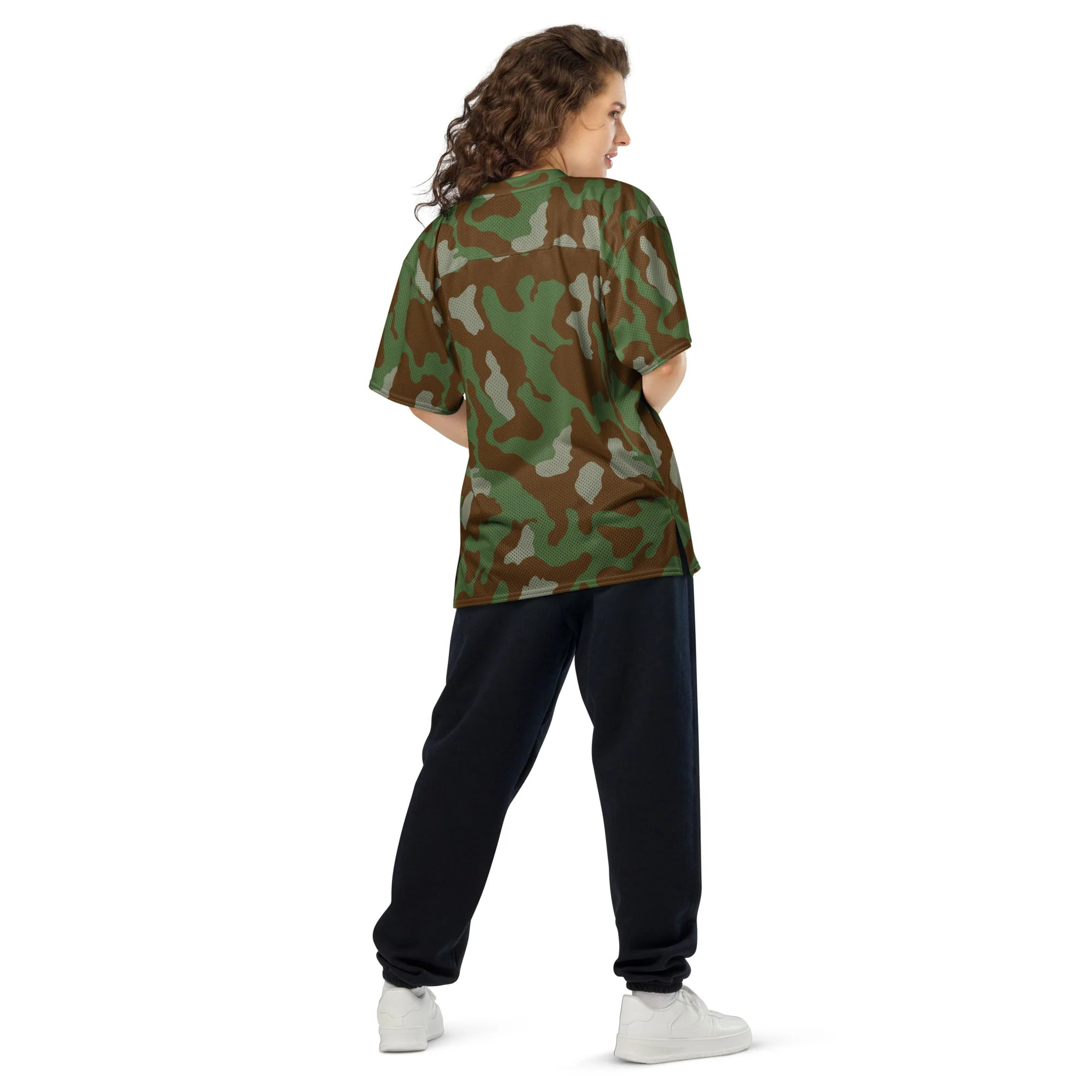 Italian Telo Mimetico Woodland CAMO Unisex American Football Jersey - Image 14