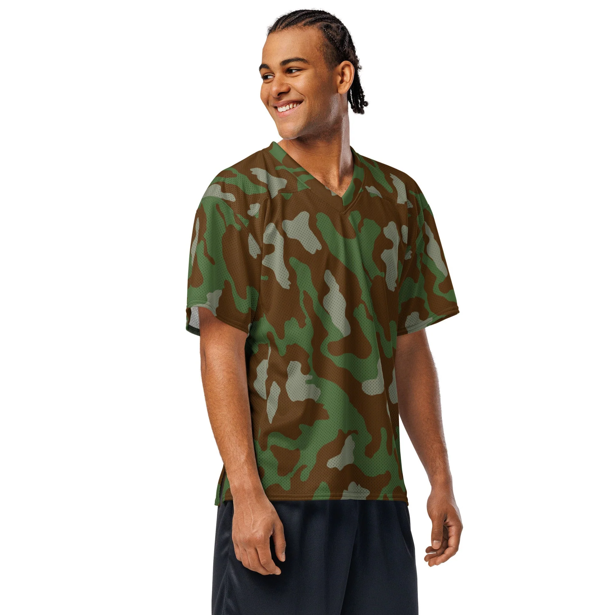 Italian Telo Mimetico Woodland CAMO Unisex American Football Jersey - Image 2