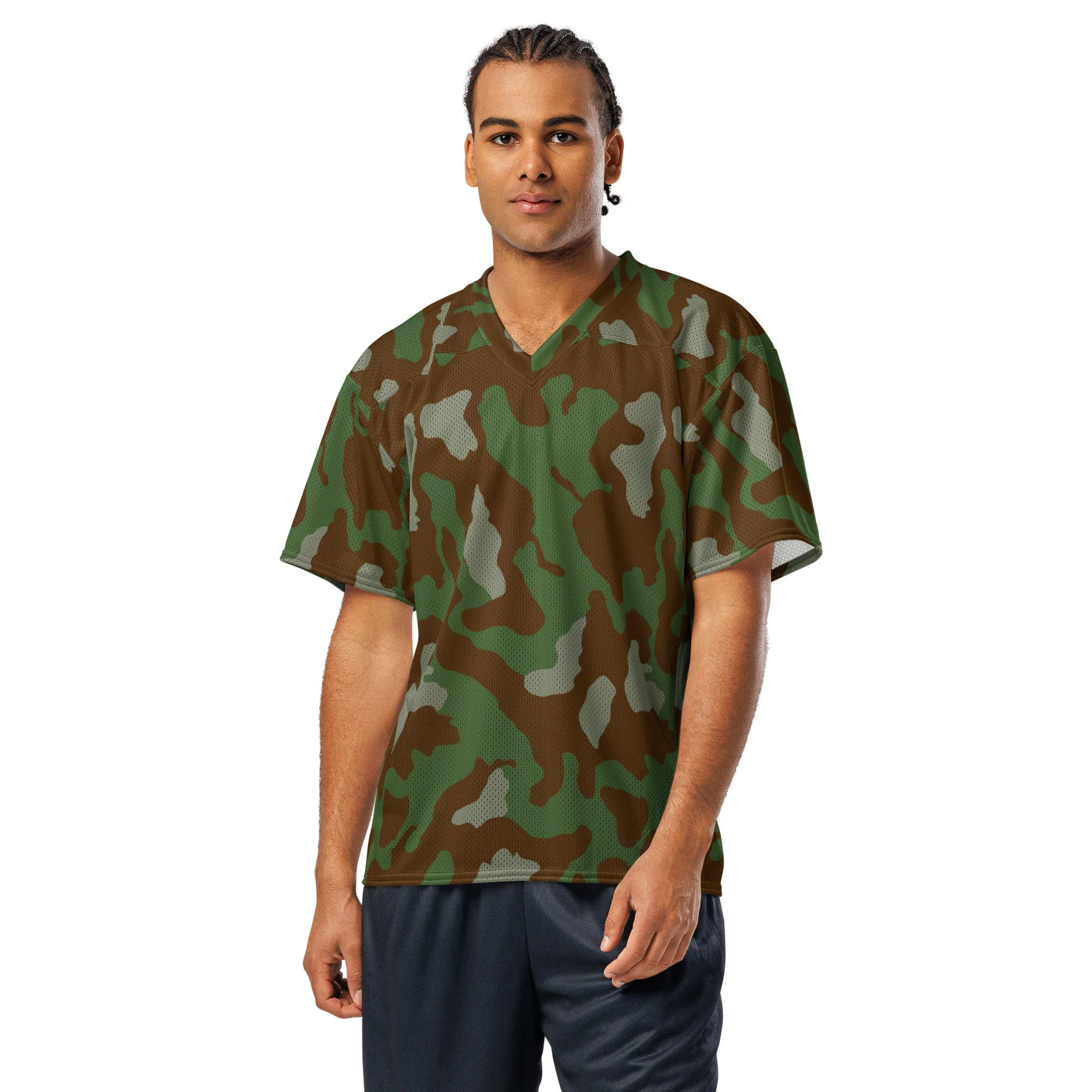 Italian Telo Mimetico Woodland CAMO Unisex American Football Jersey - Image 3
