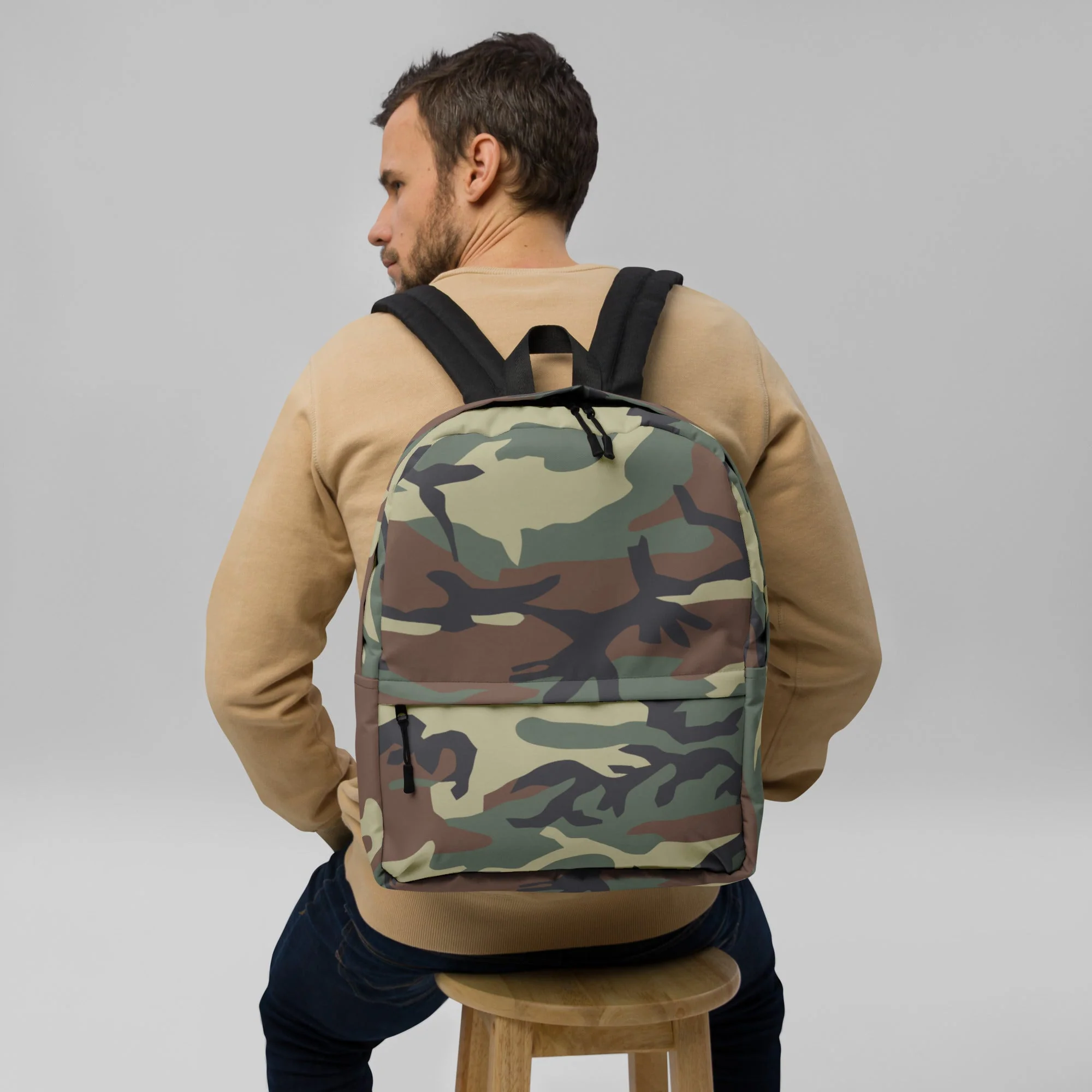 Italian Mimetico Roma 90 Woodland CAMO Backpack - Image 11