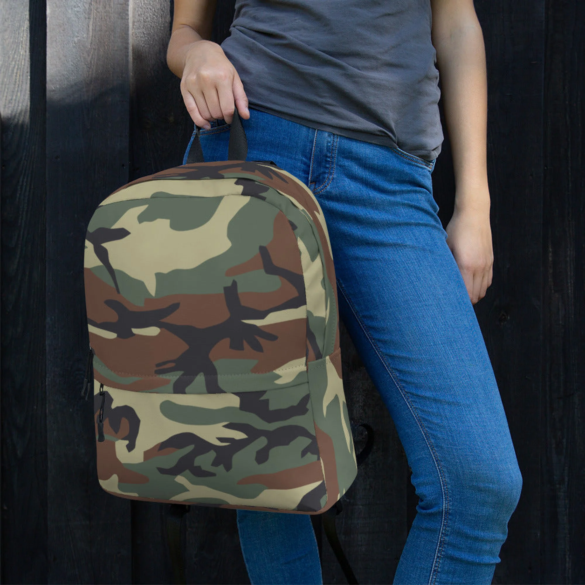 Italian Mimetico Roma 90 Woodland CAMO Backpack - Image 3