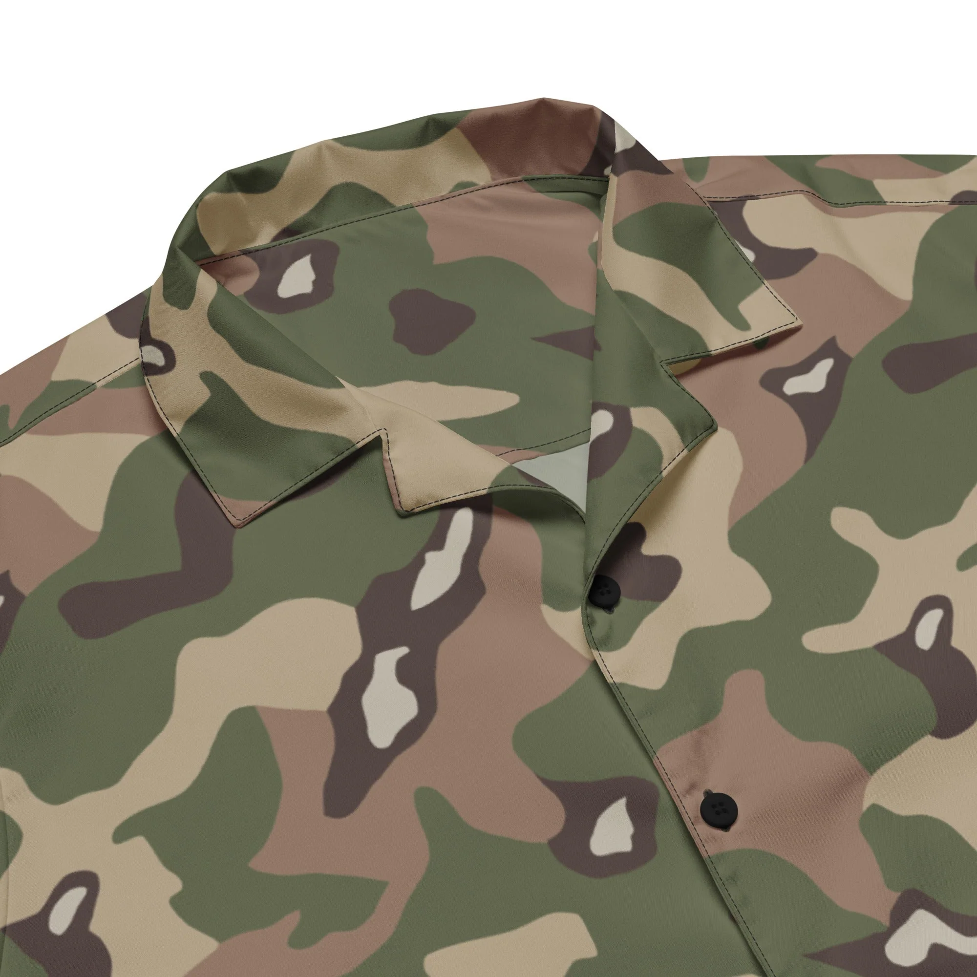Jordanian Multi-Terrain CAMO Unisex Short-Sleeve Button Shirt - Image 2