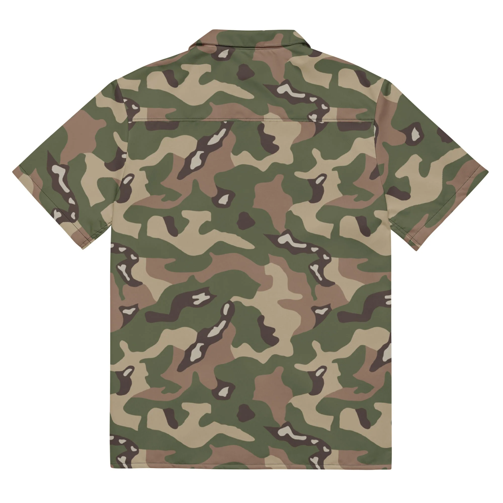 Jordanian Multi-Terrain CAMO Unisex Short-Sleeve Button Shirt - Image 5