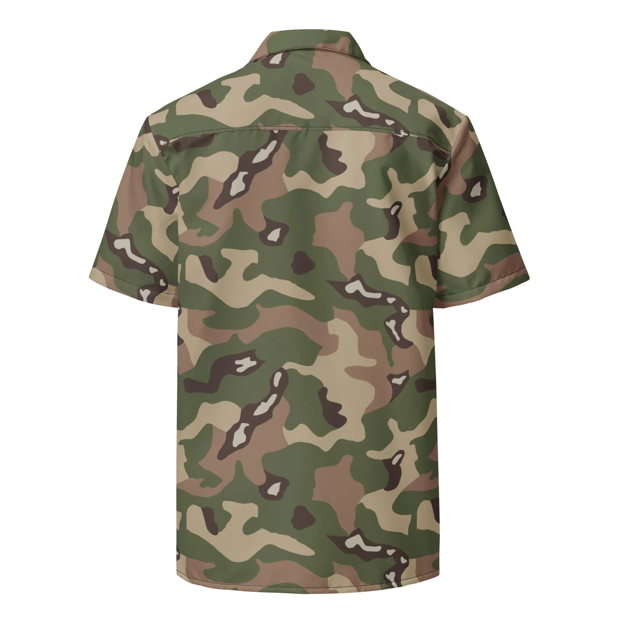 Jordanian Multi-Terrain CAMO Unisex Short-Sleeve Button Shirt - Image 8